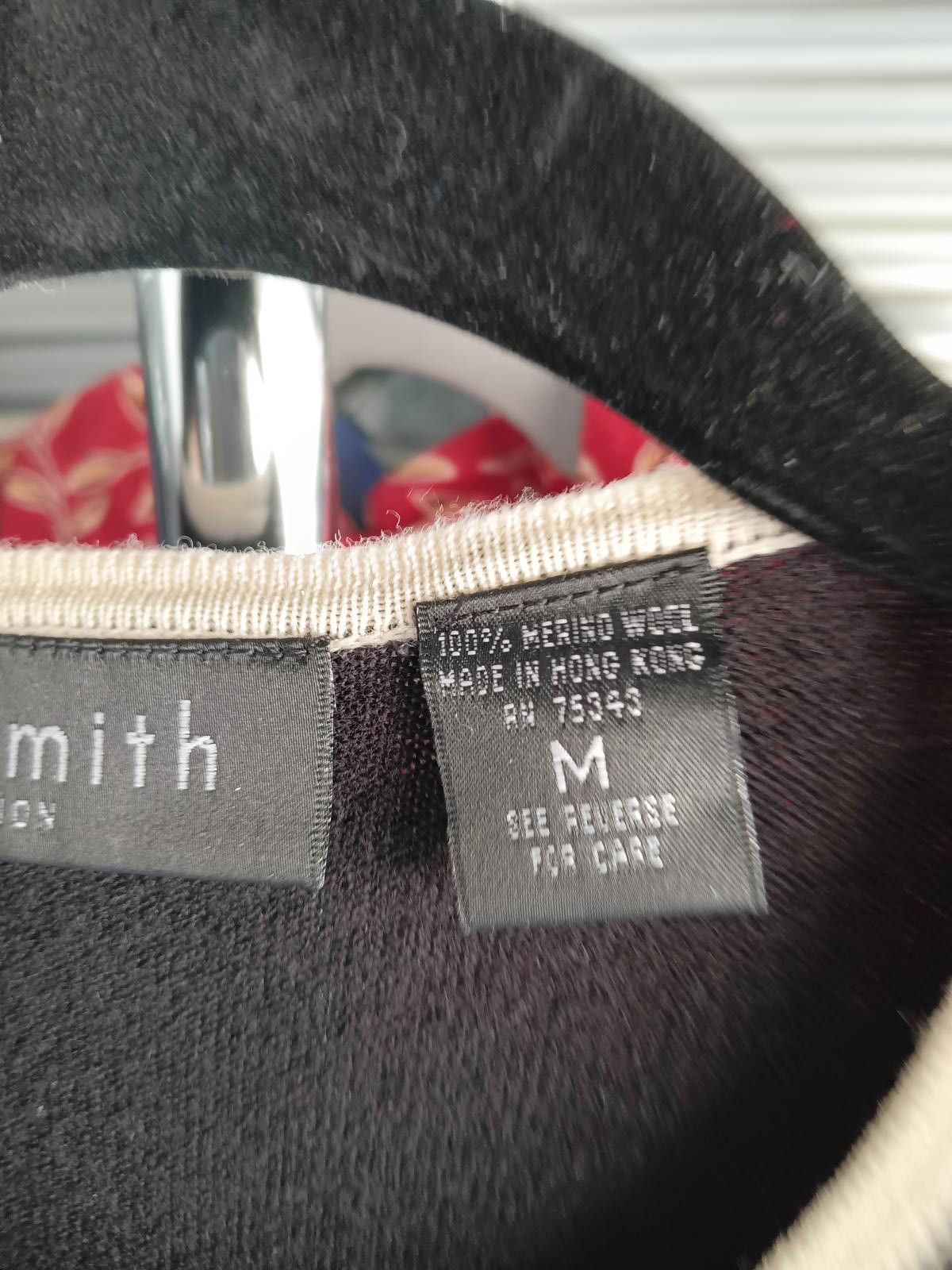 Willi Smith Willi Smith Collection Black Merino Wool Cardigan Size M / US 6-8 / IT 42-44 - 4 Thumbnail