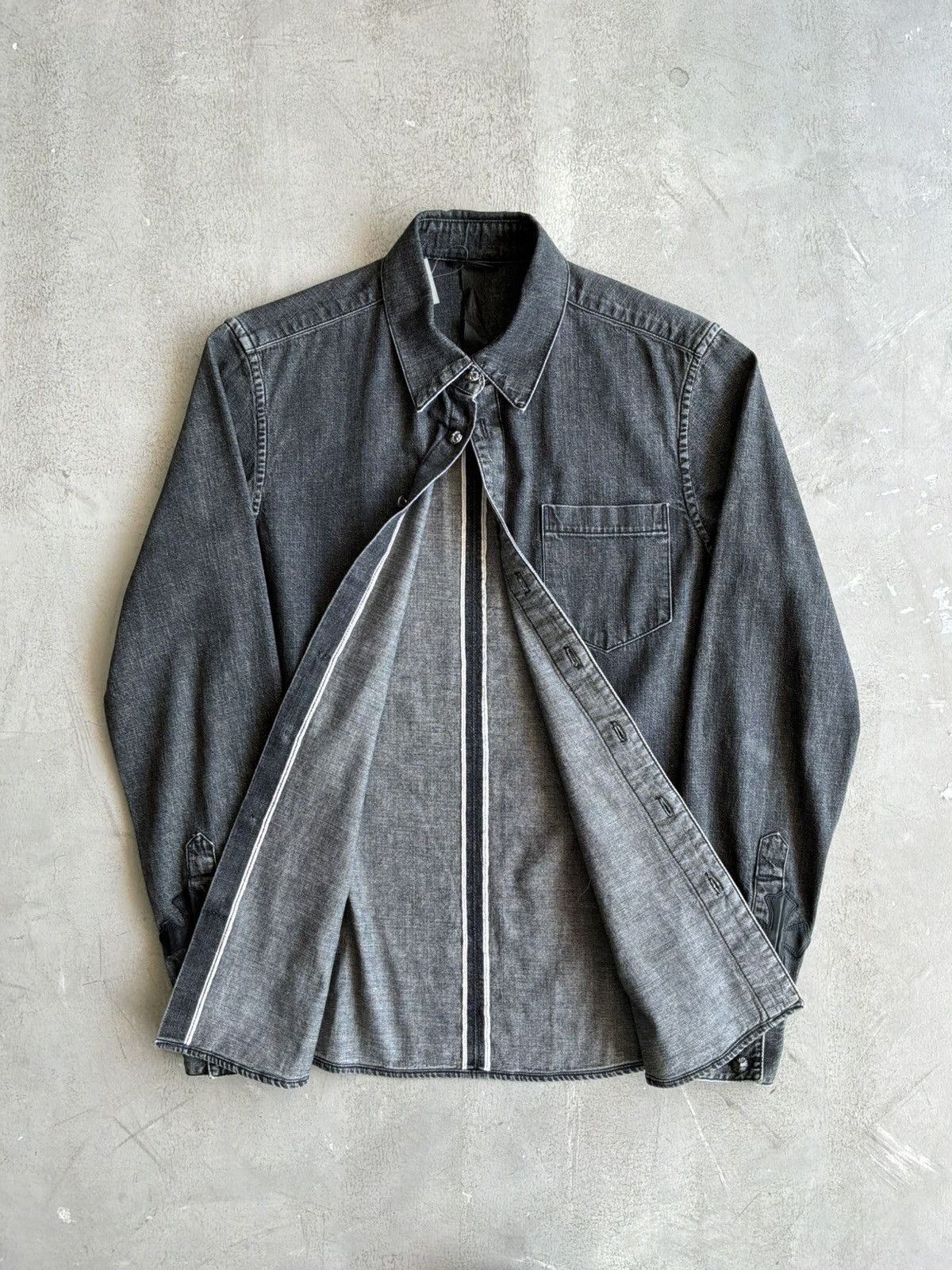 Chrome Hearts Chrome Hearts - Selvedge Denim Workdog Shirt Size US M / EU 48-50 / 2 - 9 Thumbnail