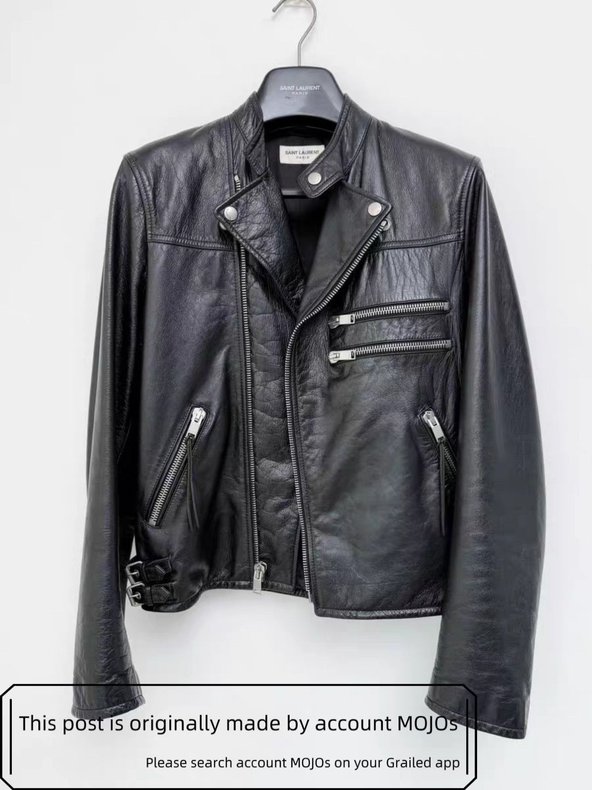Saint Laurent Paris Sz 46 Saint Laurent Paris 16AW Multi Zip Moto Leather Jacket Size US S / EU 44-46 / 1 - 1 Thumbnail