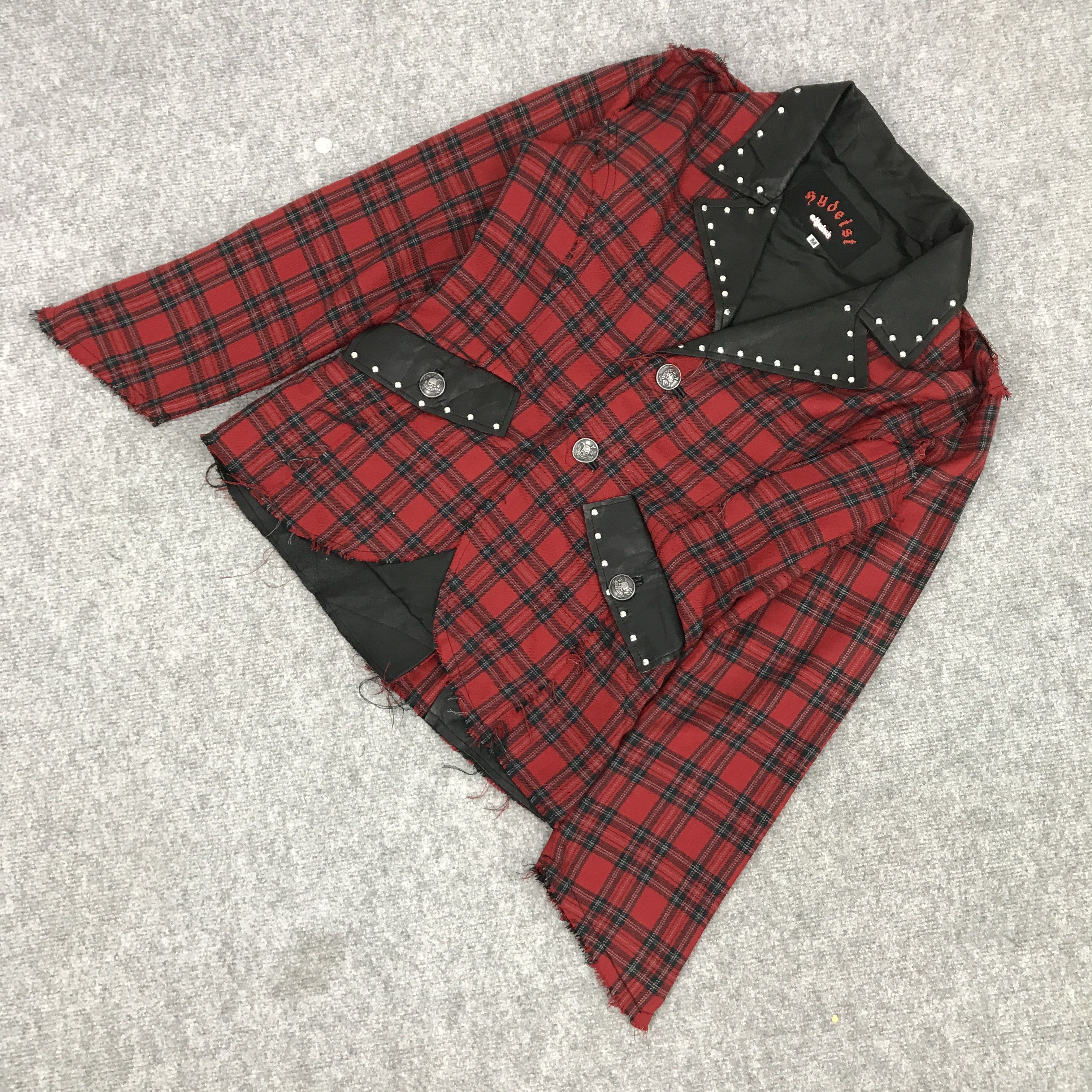 Designer × If Six Was Nine × Japanese Brand SYDEIST JAPAN STYLE DESIGN PUNK FLANNEL BLAZER JACKET Size US M / EU 48-50 / 2 - 3 Thumbnail
