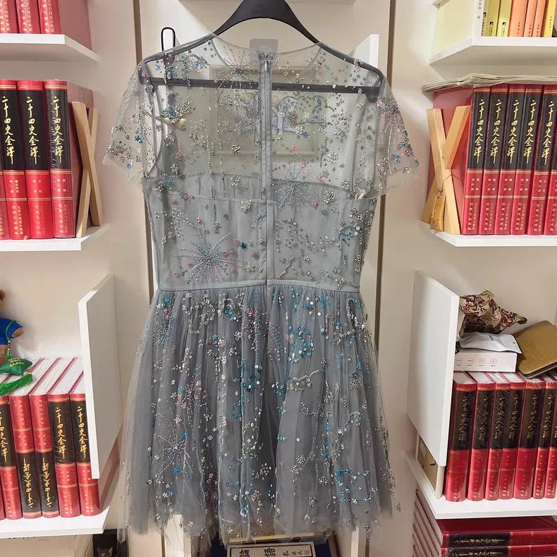 Valentino Valentino Blue studded bead dress Size M / US 6-8 / IT 42-44 - 2 Thumbnail