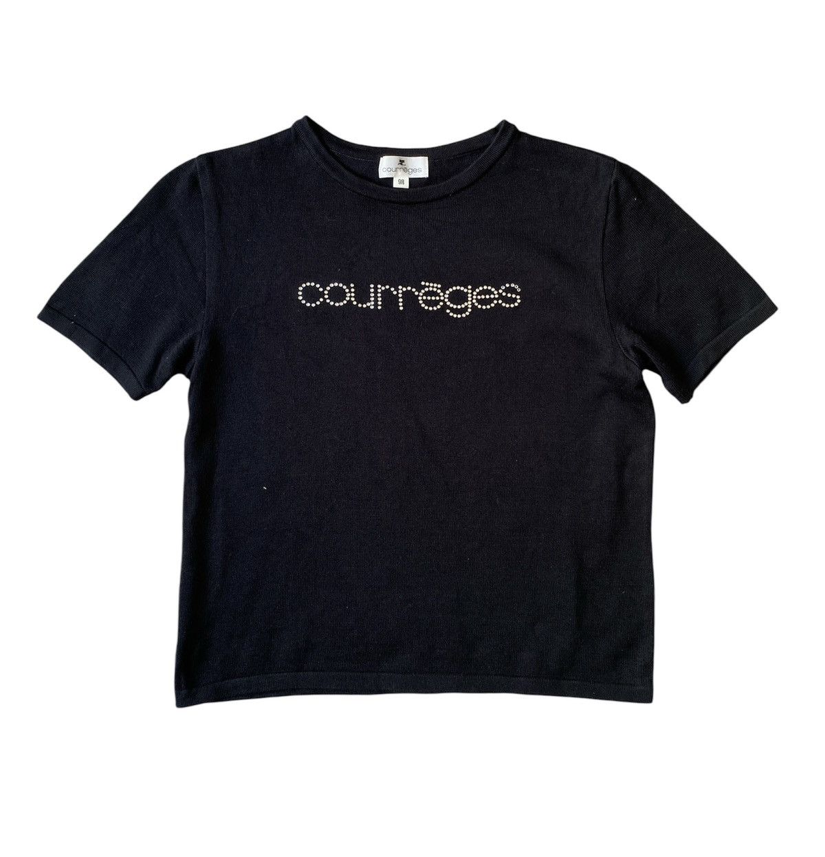 Courreges Courreges Swaroski Cropped T Shirt Size S / US 4 / IT 40 - 1 Thumbnail