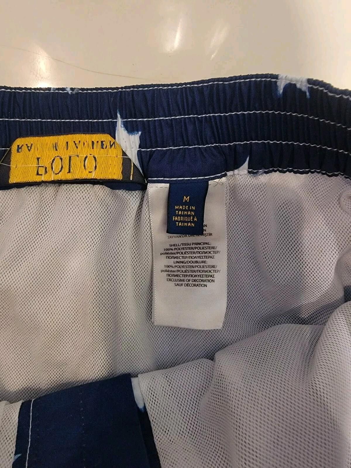 Polo Ralph Lauren Polo Ralph Lauren Men's Red Blue Flag Swim Trunks Shorts M Size US 32 / EU 48 - 2 Thumbnail