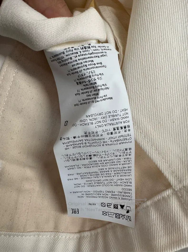 Jil Sander Jil Sander White denim jacket Size XS / US 0-2 / IT 36-38 - 4 Thumbnail