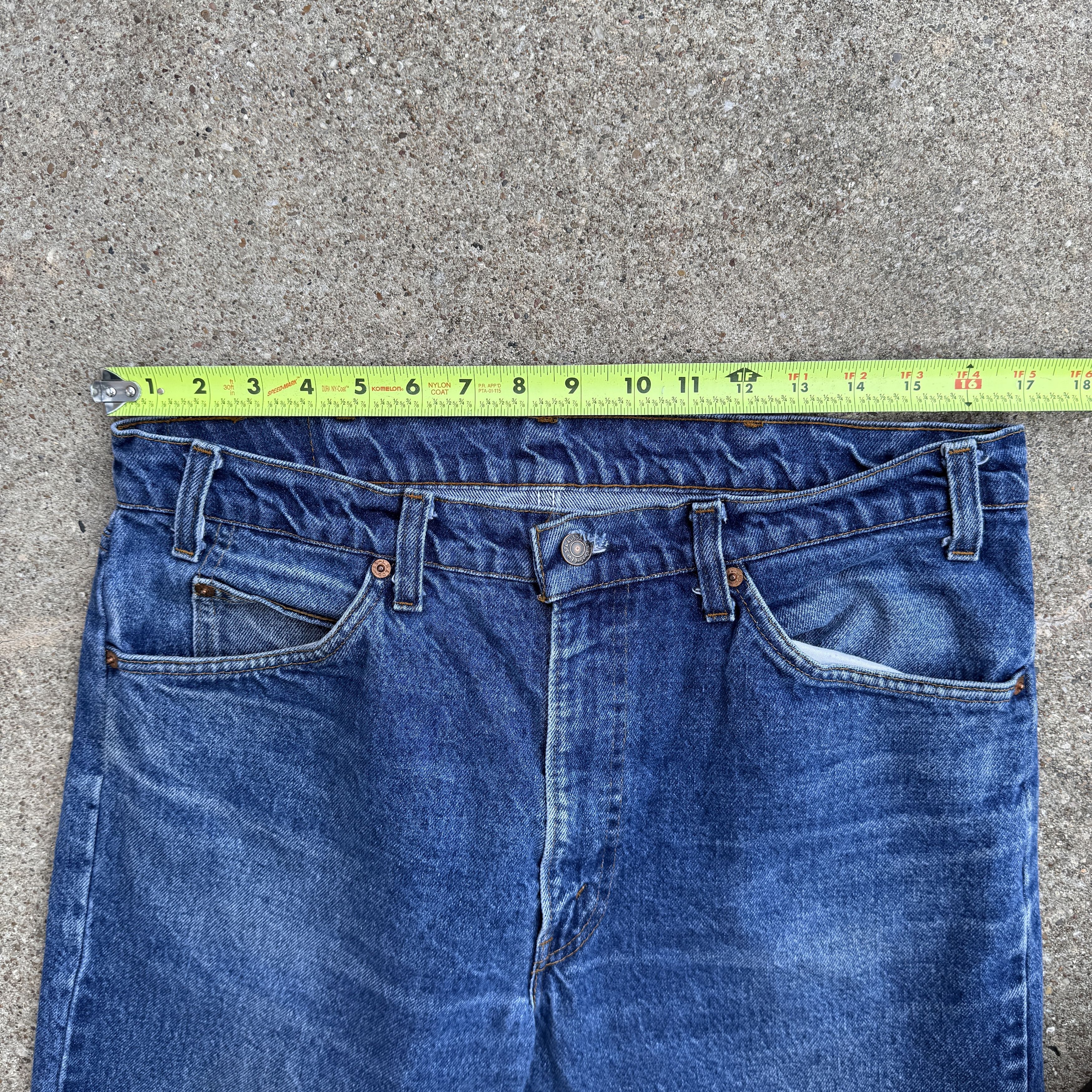 Levi's Vintage 70s Levis 505 Blue Zipper fly Denim Made USA Size US 34 / EU 50 - 8 Thumbnail