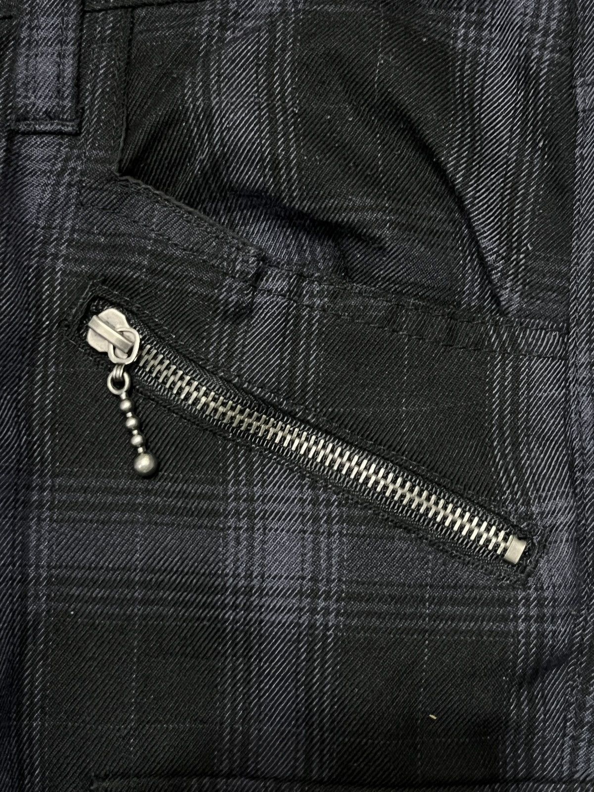 Japanese Brand Double Focus Plaid Punk Cargo Size US 30 / EU 46 - 6 Thumbnail