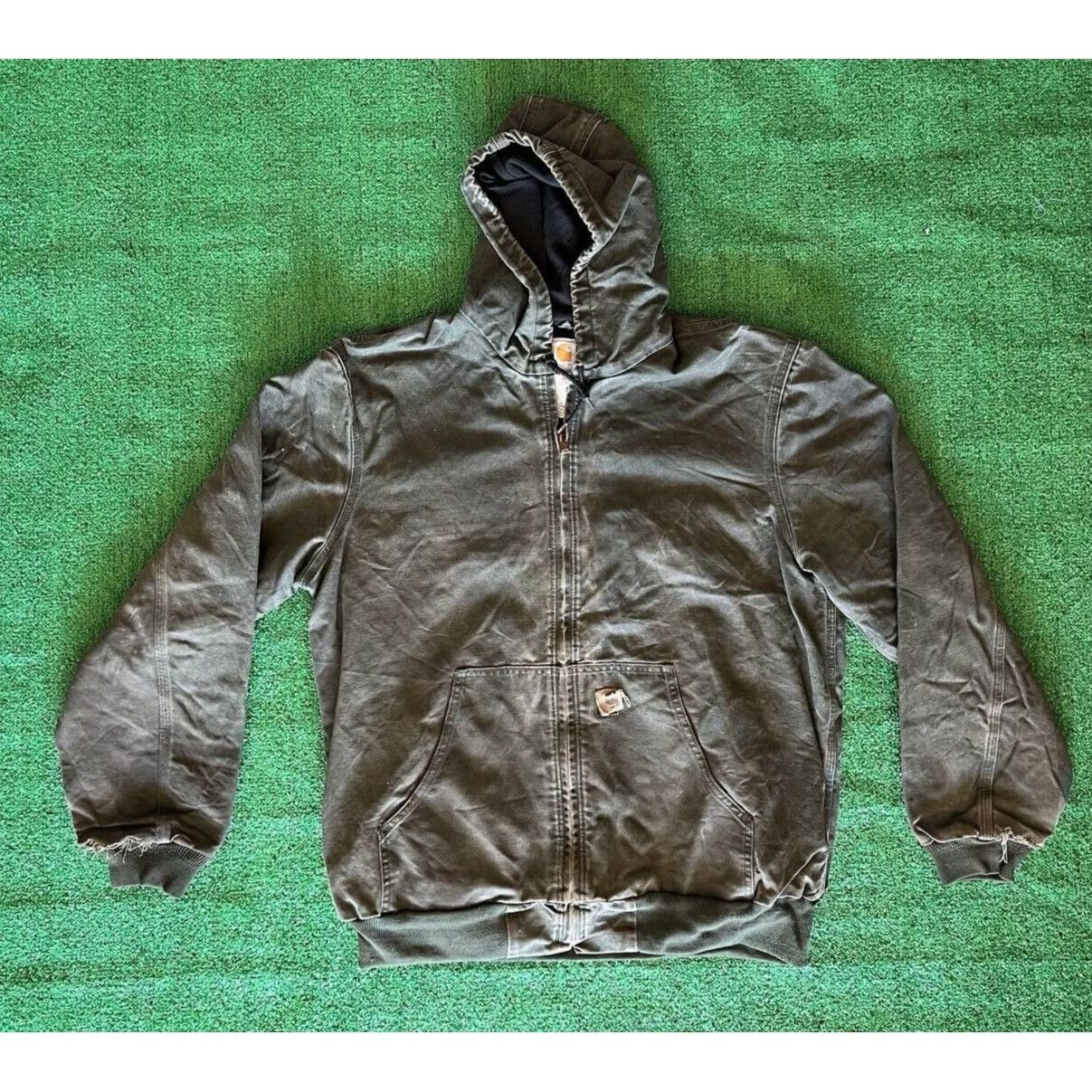 Carhartt Vintage Carhartt J25 Mos Moss Thermal Lined Duck Jacket 