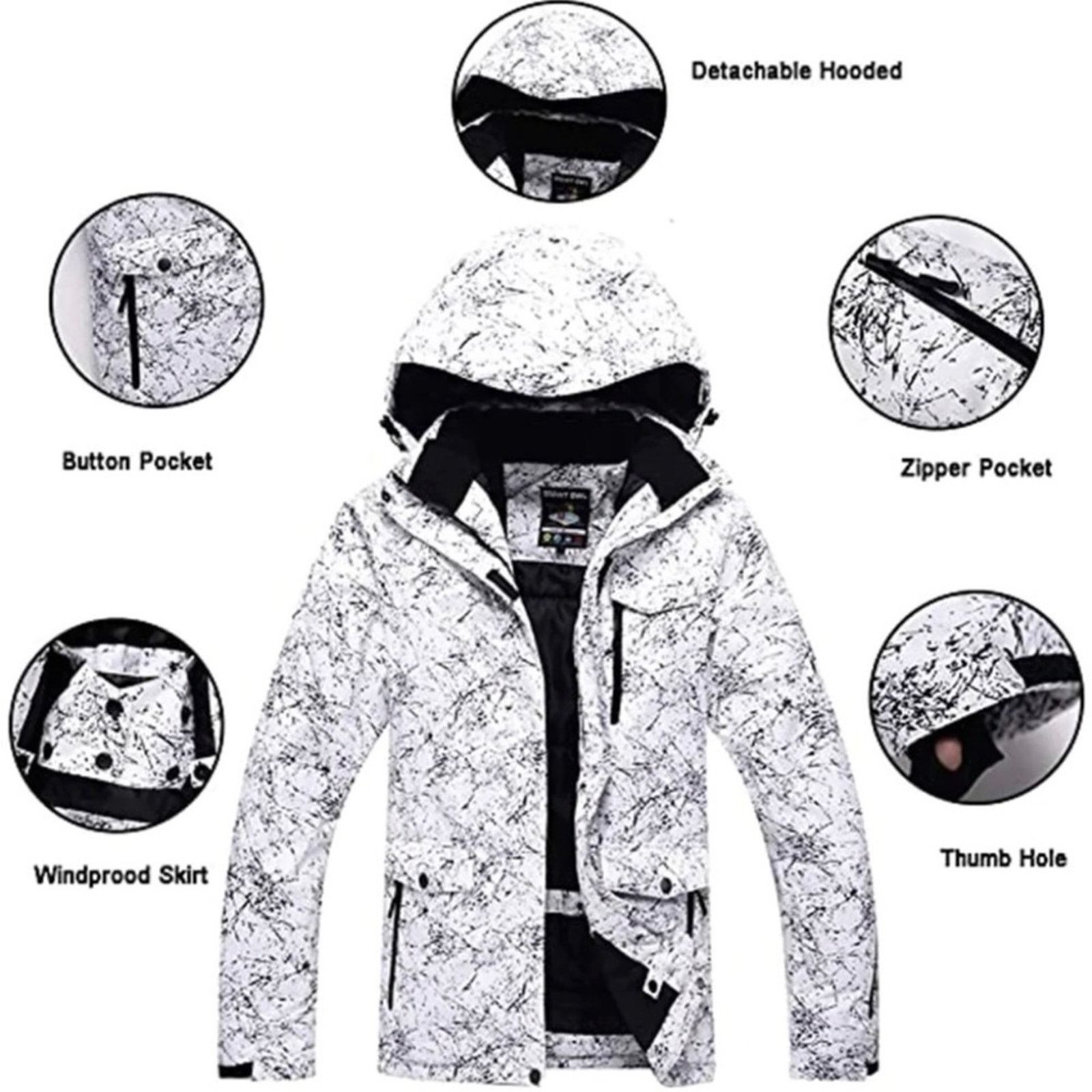 Other Arctic Queen Ski Snow White Black Jacket Small Size S / US 4 / IT 40 - 1 Thumbnail
