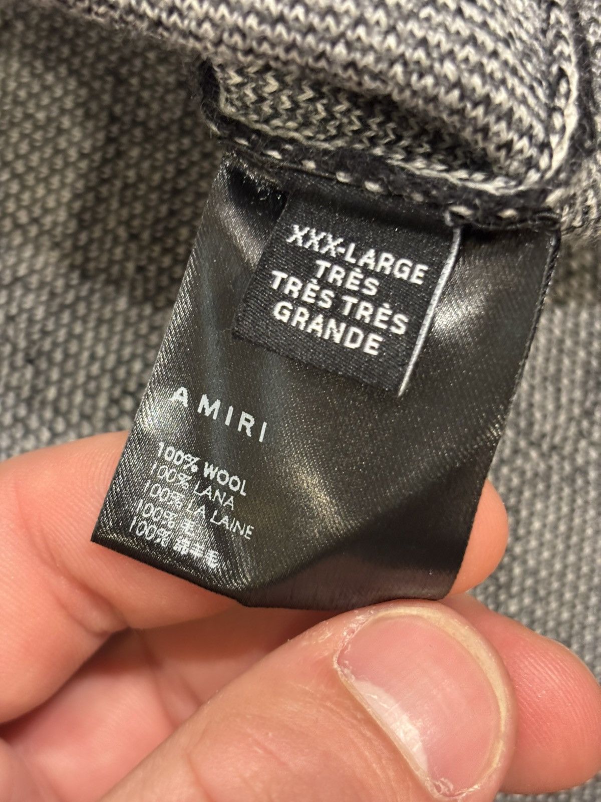 Amiri Amiri X Wes Lang Knit Wool Hoodie Size US XXL / EU 58 / 5 - 4 Thumbnail