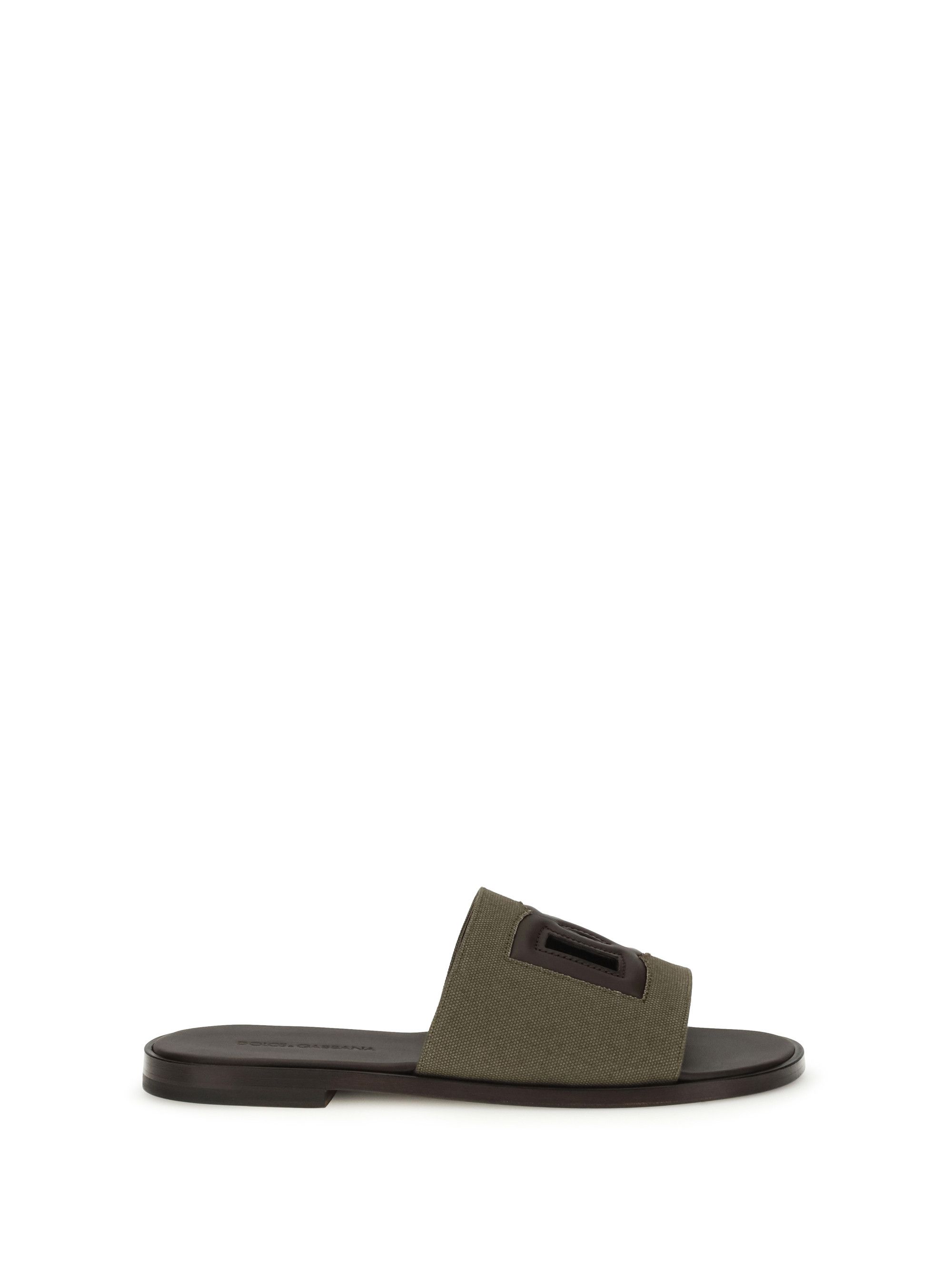 Dolce & Gabbana canvas slide Sandals Size US 12 / EU 45 - 1 Thumbnail