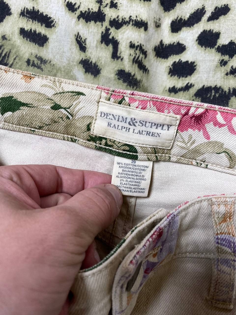 Denim & Supply Ralph Lauren Denim & Supply Ralph Lauren Flower Print Denim Jeans Size 29 Size 29" - 2 Thumbnail