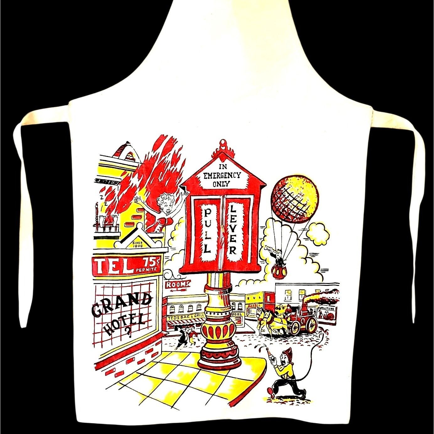 Vintage Vintage 1950s Risqué Men's BBQ Apron Pin-Up Zipper Pinup Gag Size ONE SIZE - 5 Thumbnail