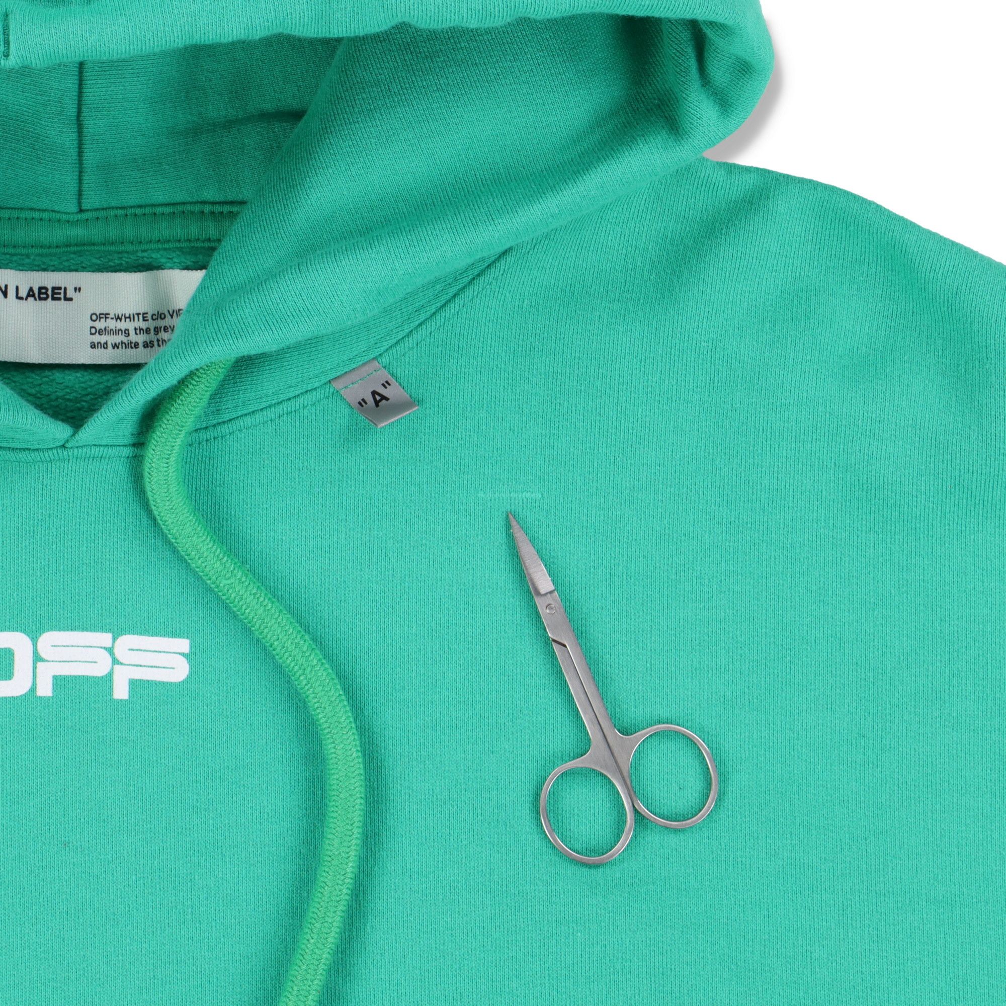 Off-White Green Caravaggio Diagonals Box Oversized Hoodie Size M / US 6-8 / IT 42-44 - 9 Thumbnail
