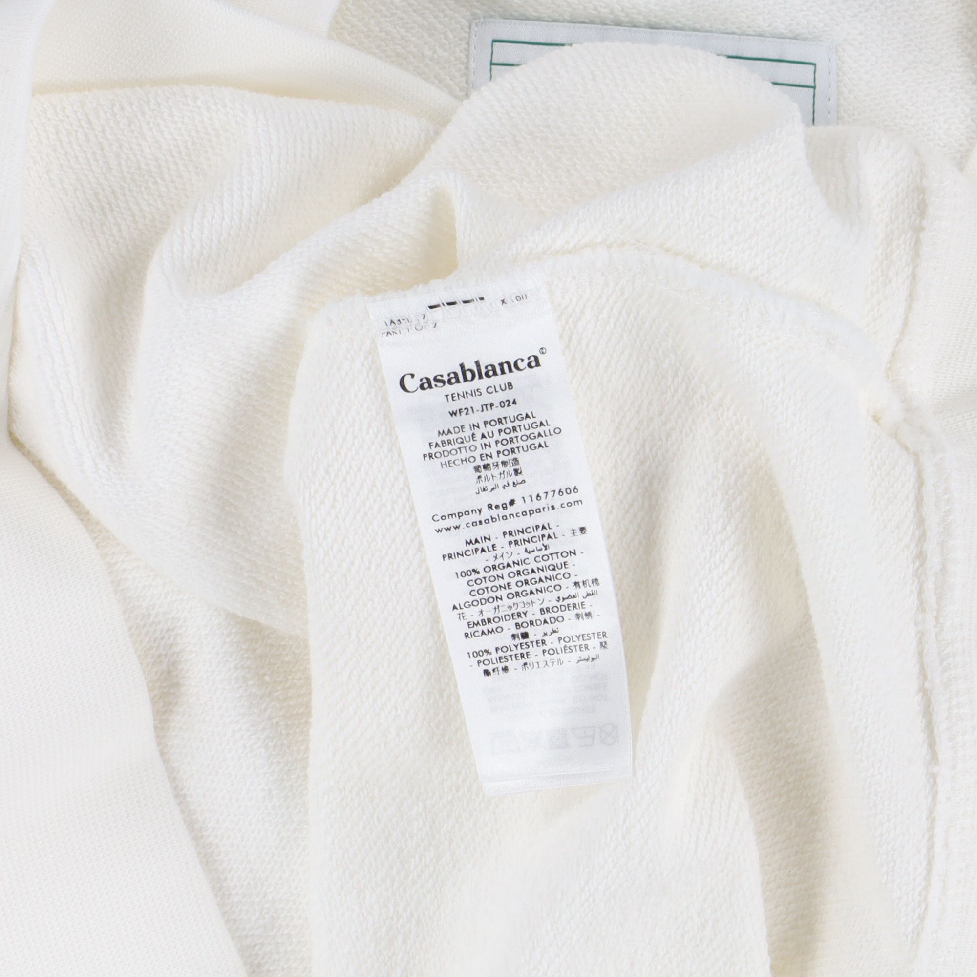 Casablanca Cream Embroidered Sport Logo Oversized Sweatshirt Size US XXS / EU 40 - 6 Thumbnail
