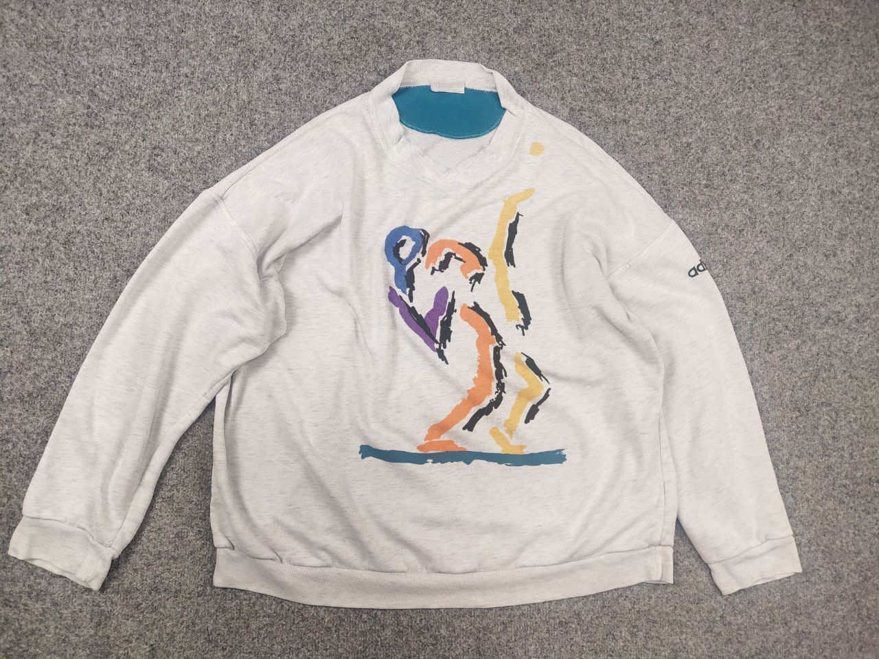 Adidas Rare Vintage 90's Adidas Atp Tour Tennis Big Logo Sweatshirt Size US L / EU 52-54 / 3 - 8 Thumbnail