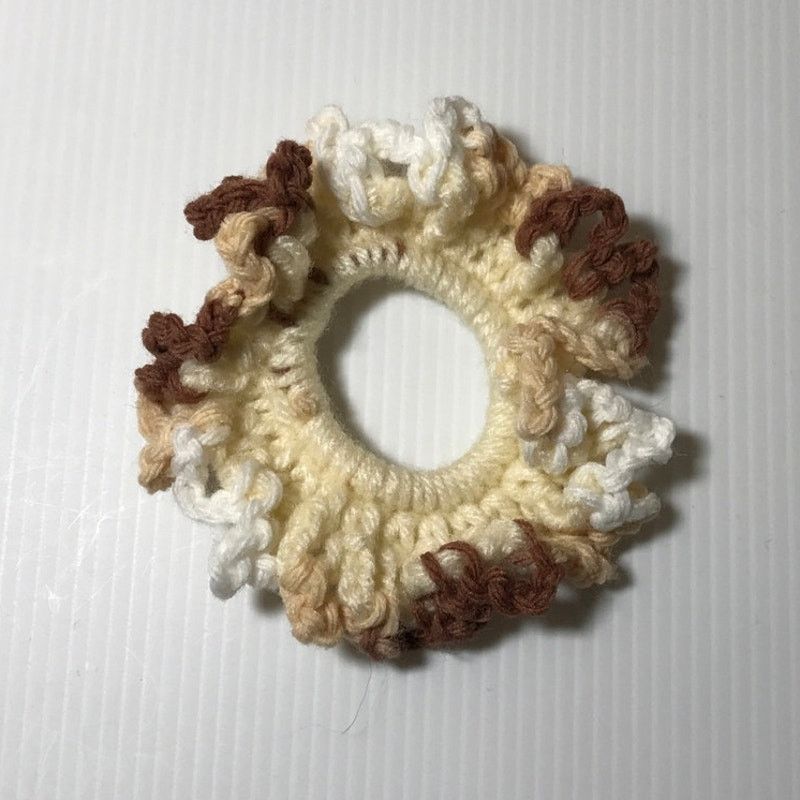 Handmade NWT Multicolor Handmade Crocheted Hair Scrunchie Size ONE SIZE - 2 Thumbnail