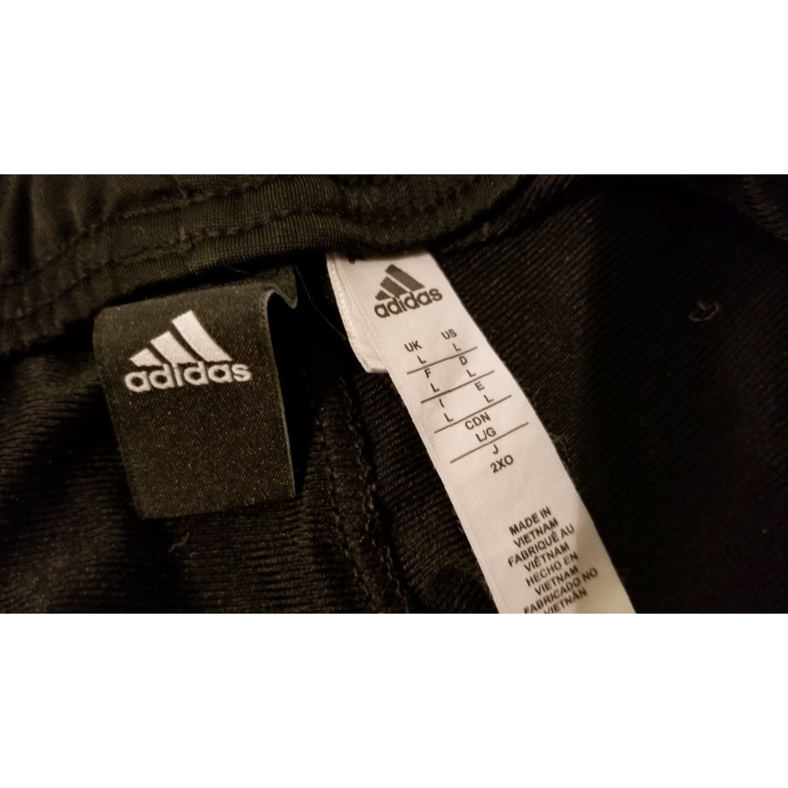 Adidas adidas Pants Mens L Black Athletic Sweatpants 29x30 Regular Size US 33 - 5 Thumbnail