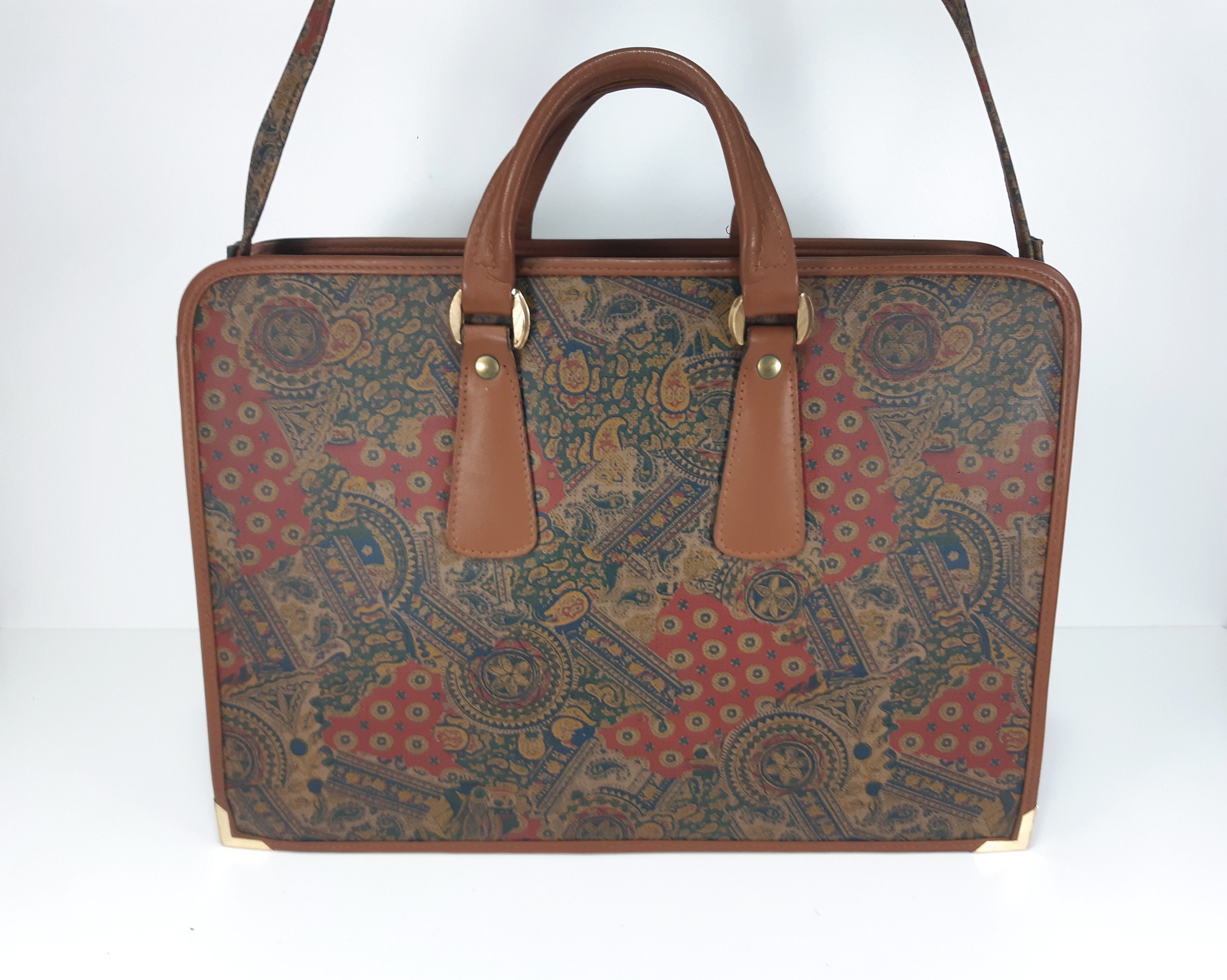 Other Vintage 80s FARMITALIA CARLO ERBA Satchel Bag NEW RARE Size ONE SIZE - 2 Thumbnail