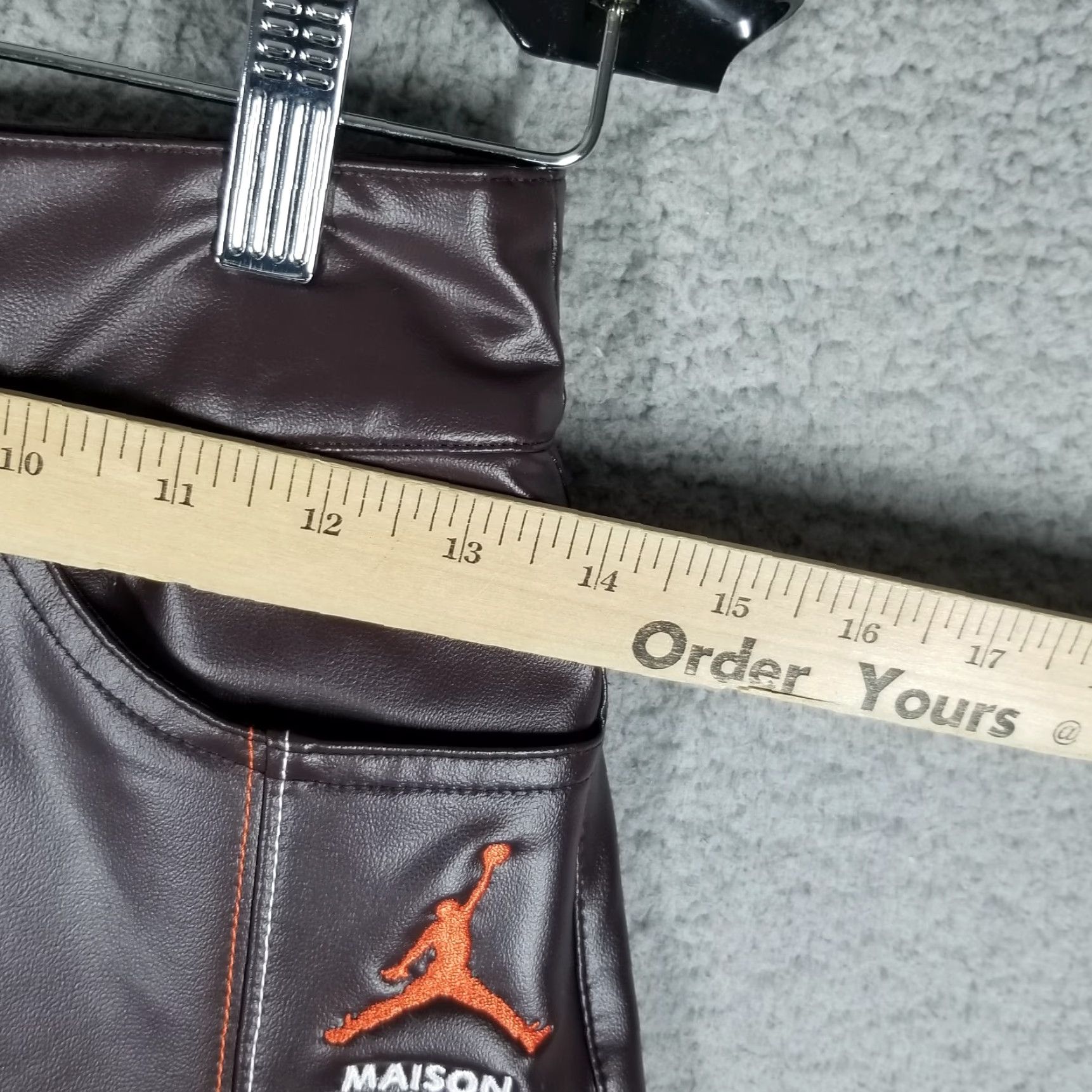 Nike NIKE AIR JORDAN X MAISON CHÂTEAU ROUGE PANTS WOMEN 2 BROWN & SAIL NWT DJ9764-203 Straight Leg 92% Polyester 8% Spandex Mens? Size 26" / US 2 / IT 38 - 5 Thumbnail
