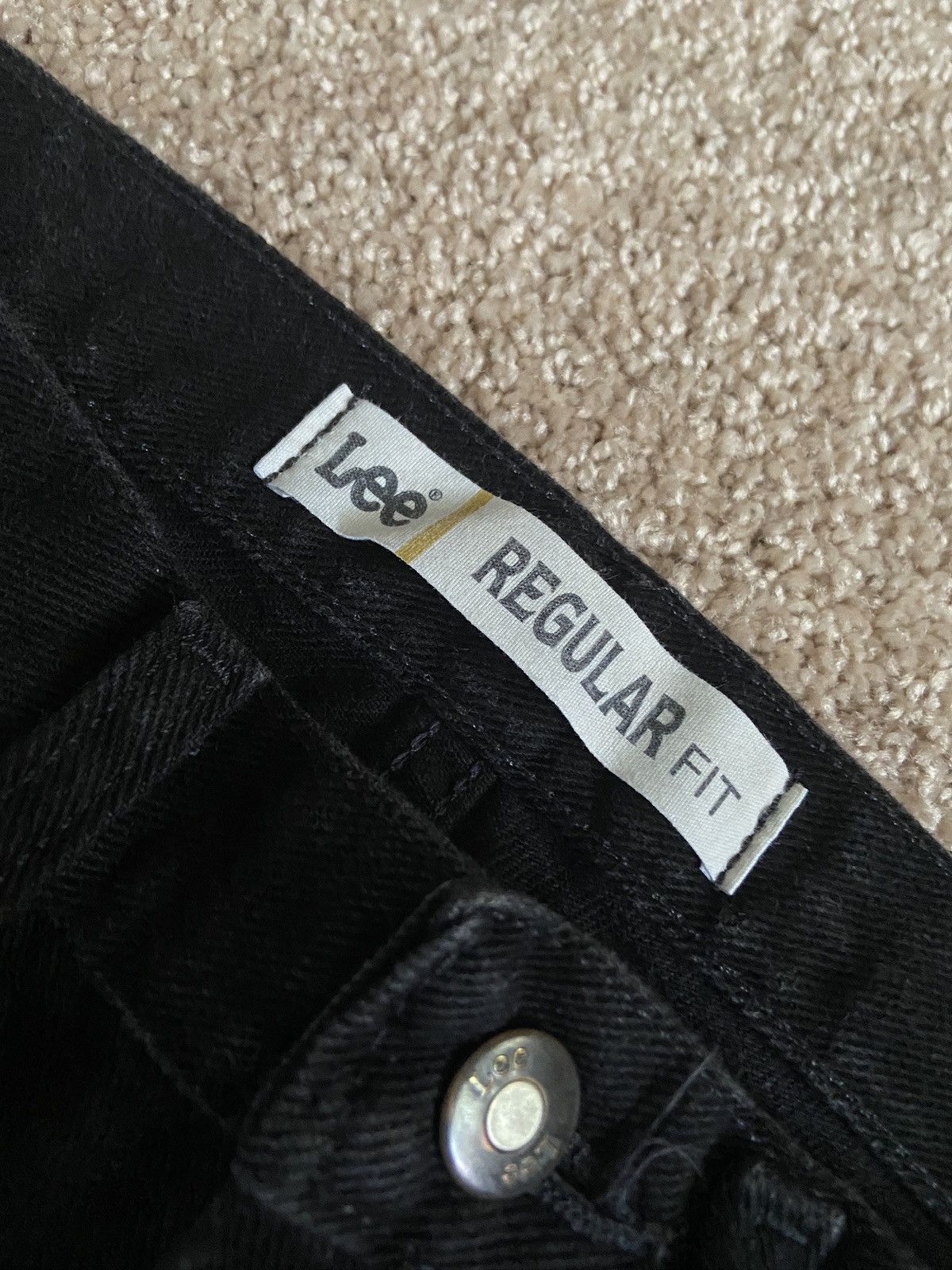 Lee × Vintage Vintage Lee Black Denim Jeans Size US 32 / EU 48 - 6 Thumbnail