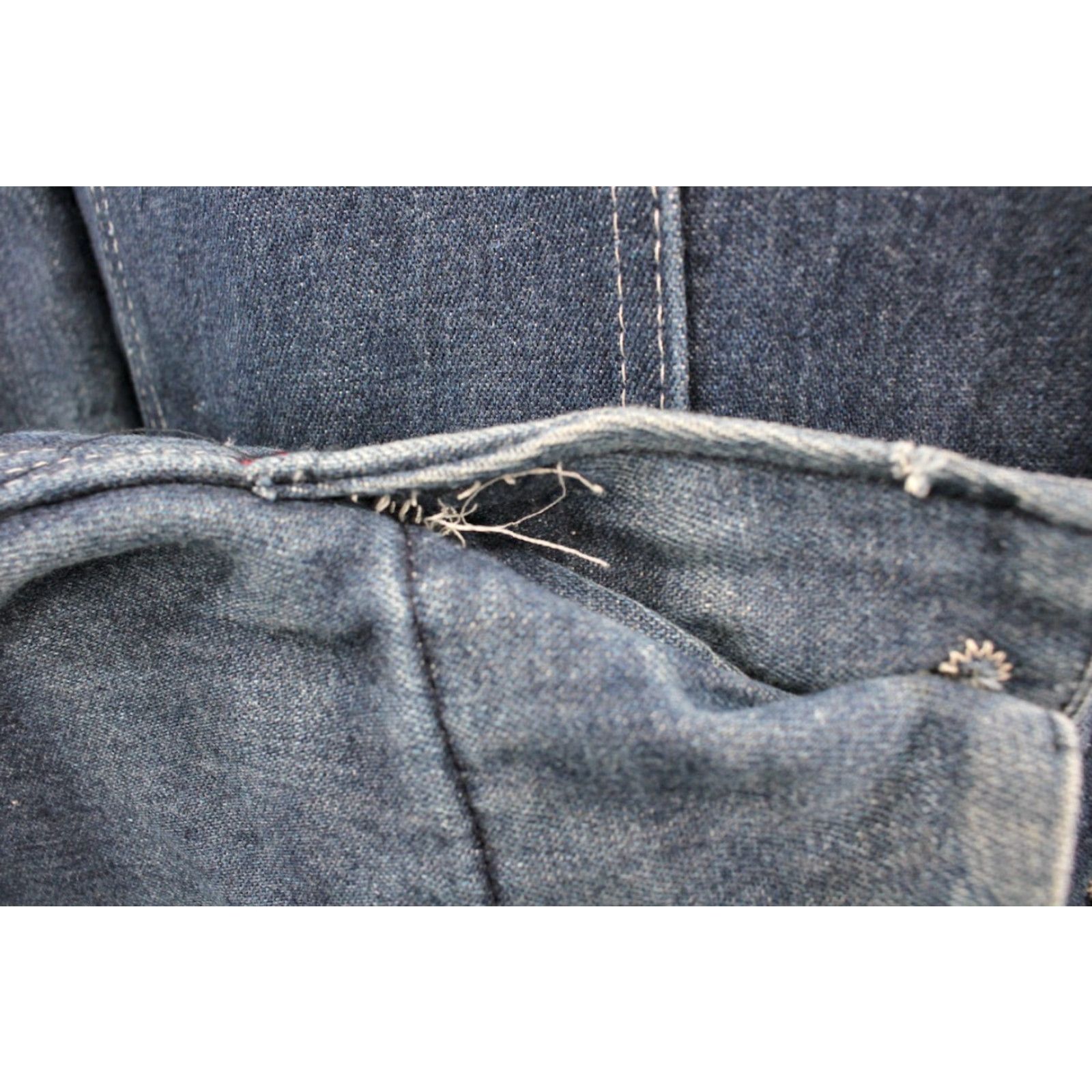 Vintage VINTAGE Big Mac Denim Chore Jacket 2XL-3XL Mens Blue 1970s 70s Bar n Barn Coat Shirt/Jacket Size US XXL / EU 58 / 5 - 7 Thumbnail
