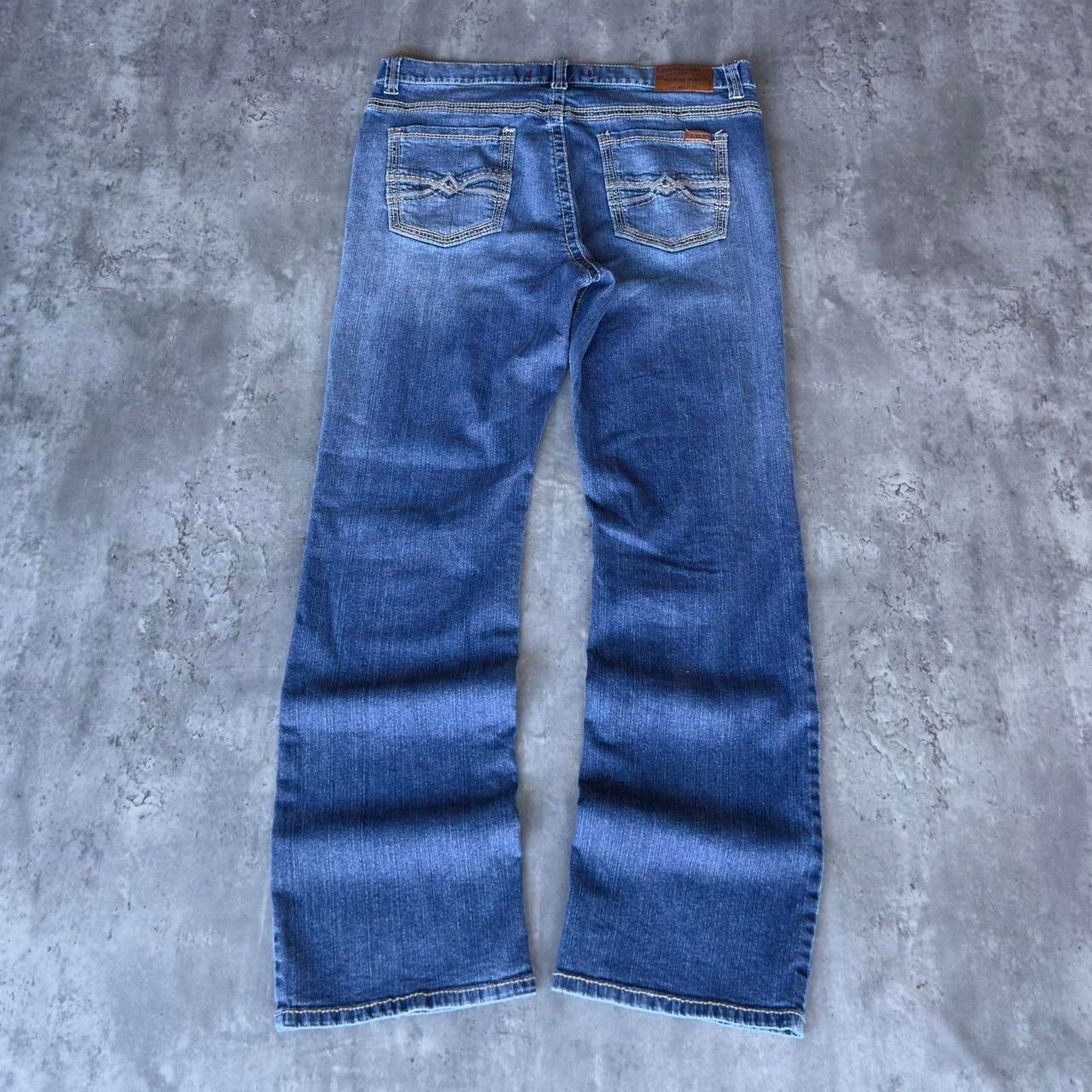 Japanese Brand × Seven 7 × Vintage Vintage Y2K Seven7 Baggy Skater Grunge Cyber Tech Denim Jean Size US 38 / EU 54 - 1 Thumbnail