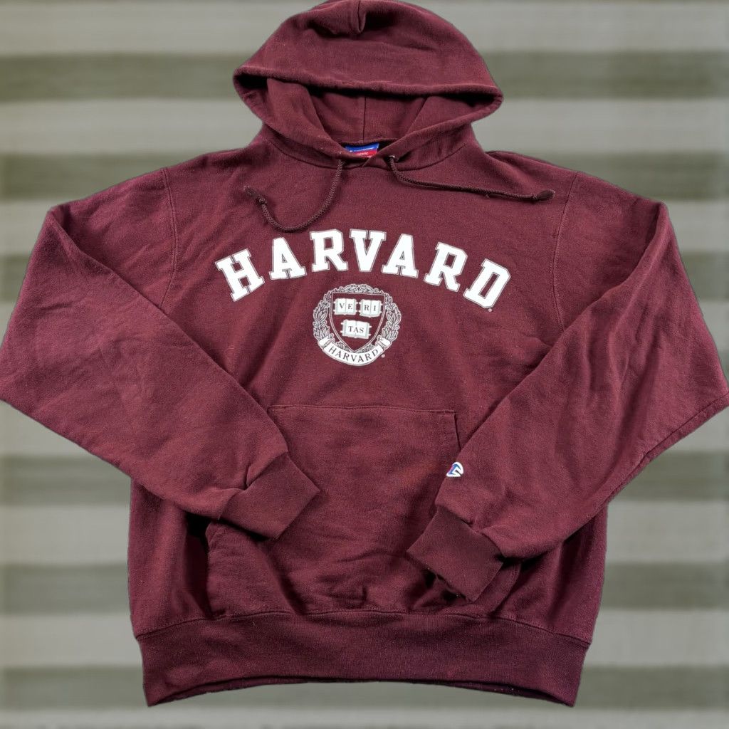 Champion Harvard University Hoodie Mens S Maroon Champion Ivy League Crest Hoodie Size US S / EU 44-46 / 1 - 1 Thumbnail
