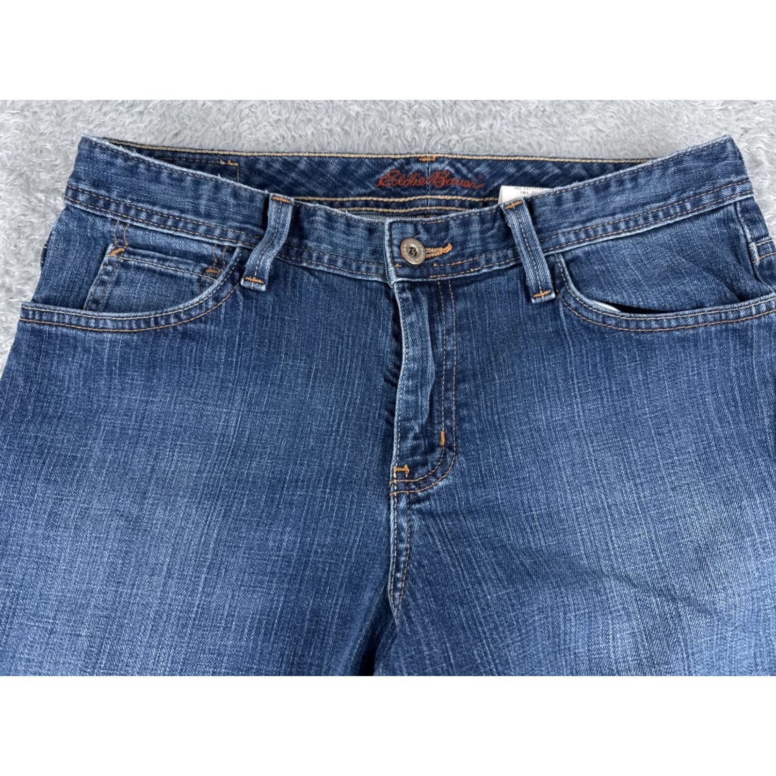 Eddie Bauer Eddie Bauer Jeans Womens 8 Blue Denim Bootcut Mid Rise Cotton Blend 28x30 Jeans Women Classic 30 Inseam Blue Cowboy Southwestern American 90s Womens Size 30" / US 8 / IT 44 - 4 Thumbnail