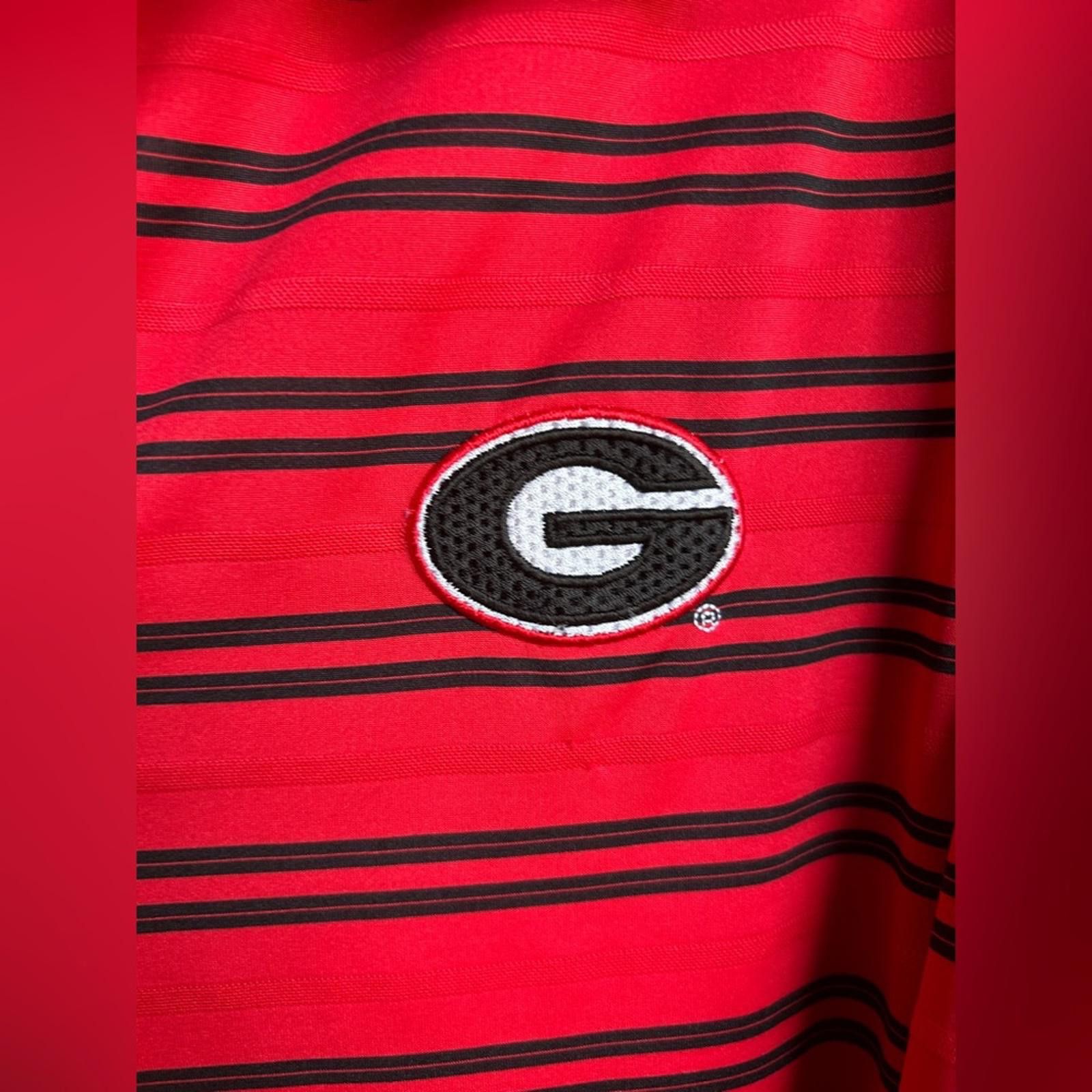 Nike Nike Red and White Striped Georgia Polo Size US M / EU 48-50 / 2 - 4 Thumbnail
