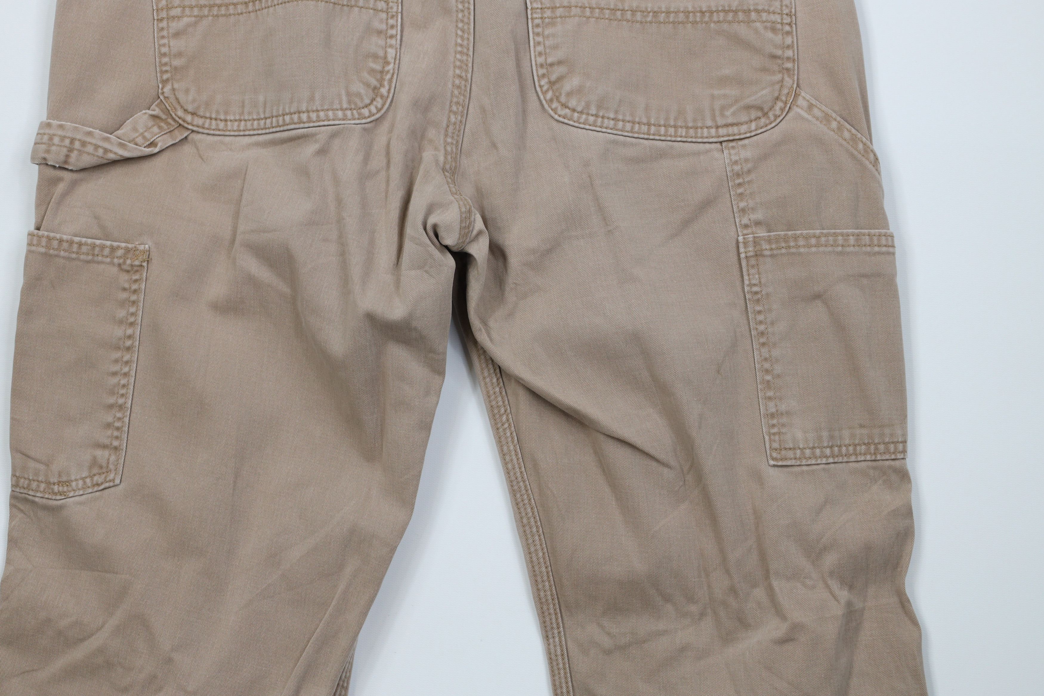 Carhartt Vintage Y2K Carhartt Wide Leg Dungaree Pants Trousers Khaki Size US 34 / EU 50 - 13 Thumbnail