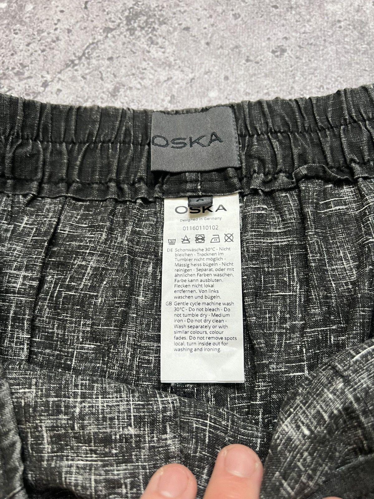 Japanese Brand × OSKA Oska Baggy Linen Pants Trousers Gray Size 26" / US 2 / IT 38 - 11 Thumbnail