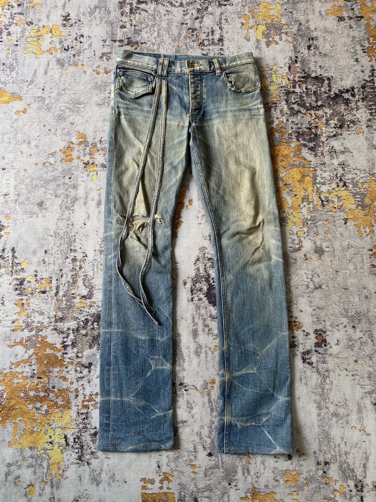 Japanese Brand Tokyo Ripper Rusty Distressed Denim Size US 30 / EU 46 - 1 Thumbnail