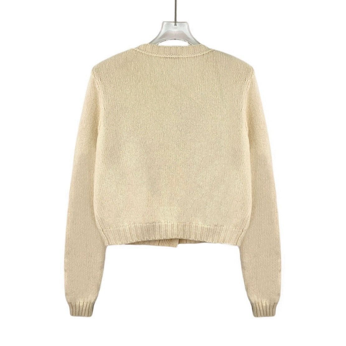 Miu Miu Miu Miu beige cashmere sweater Size XS / US 0-2 / IT 36-38 - 2 Thumbnail