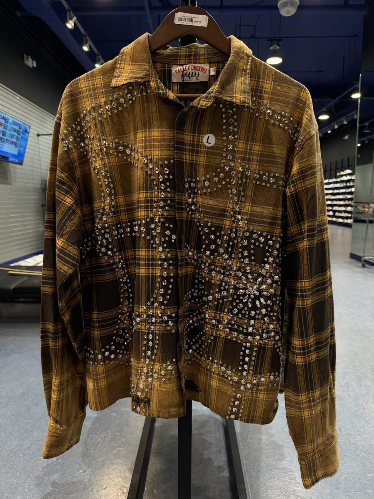 Vale Valley Dreams Crystal Stone Flannel Size (Large) New Brown Size US L / EU 52-54 / 3 - 3 Thumbnail