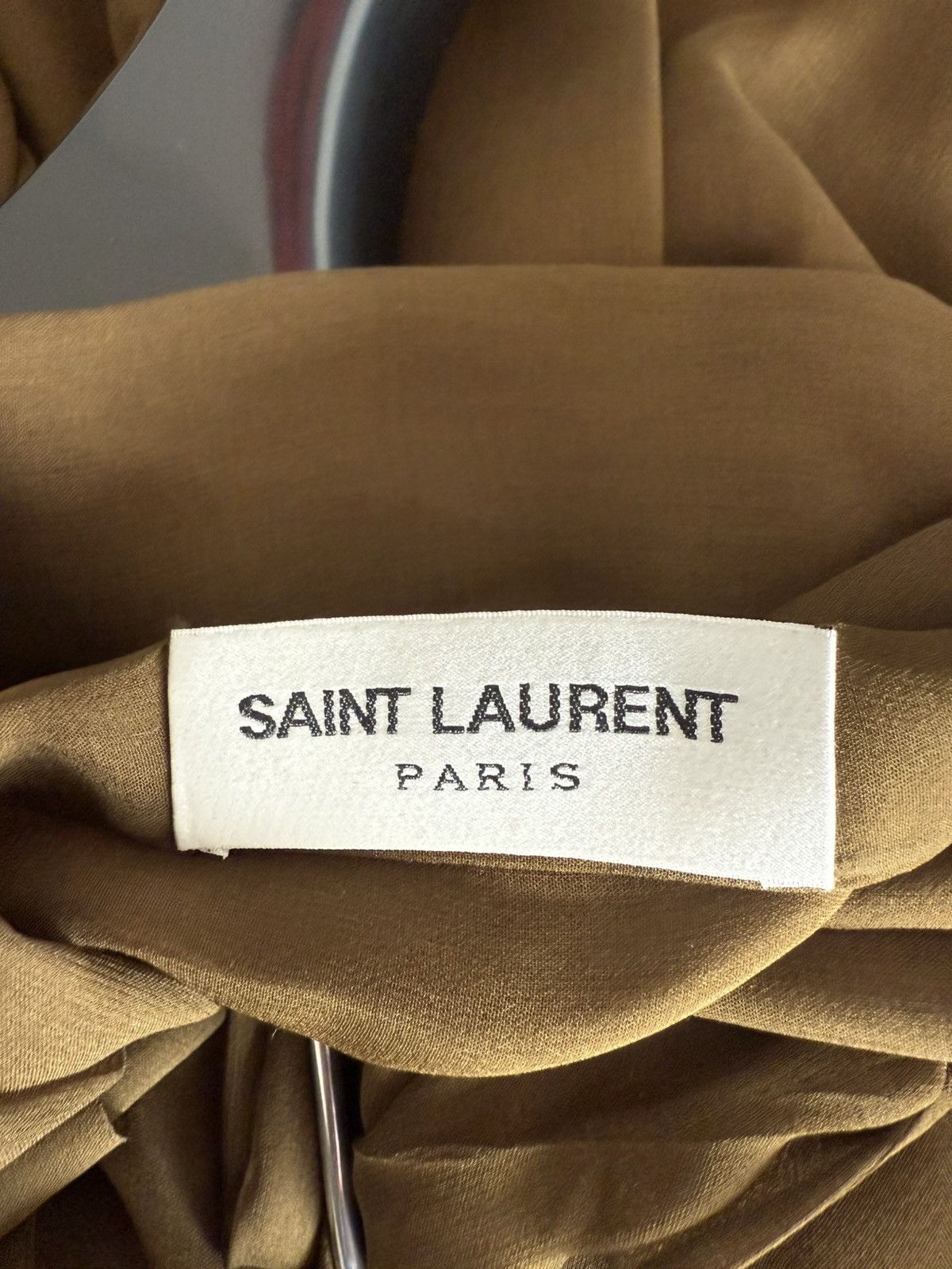 Saint Laurent Paris SS24 Saint Laurent Backless Halter top in Silk Satin Size US XS / EU 42 / 0 - 13 Thumbnail