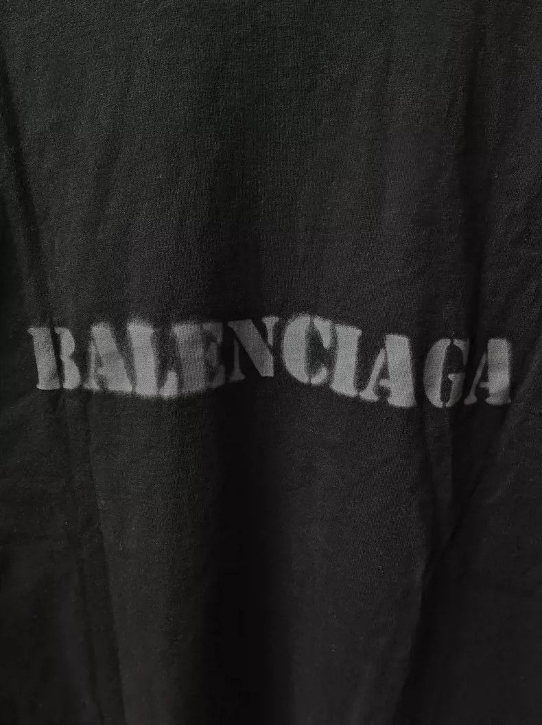 Balenciaga Balenciaga Inkjet logo short sleeve Size US S / EU 44-46 / 1 - 4 Thumbnail