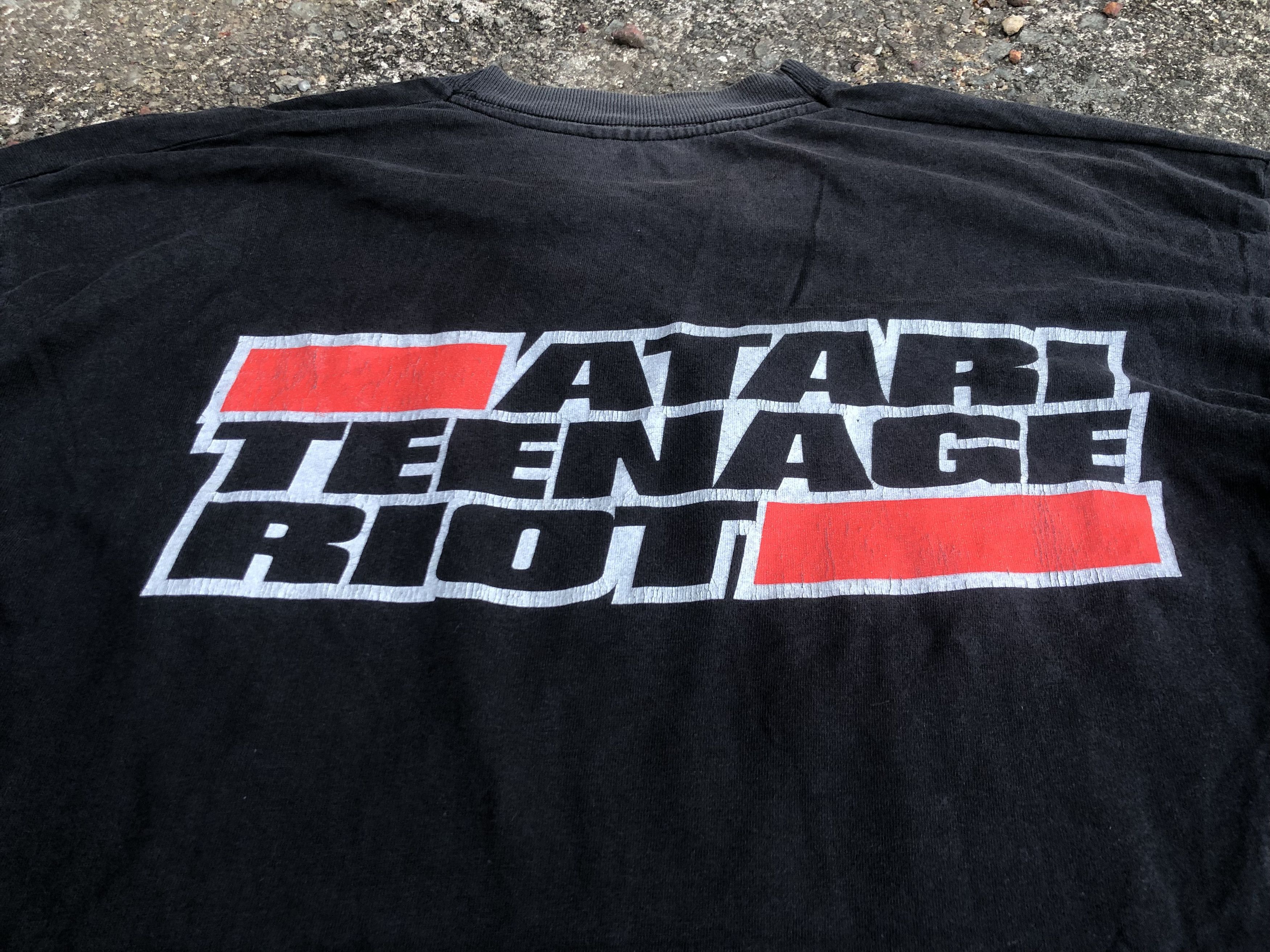 Band Tees 🔥Vintage 90s ATR ATARI TEENAGE RIOT Longsleeve Band T-Shirt Size US L / EU 52-54 / 3 - 6 Thumbnail