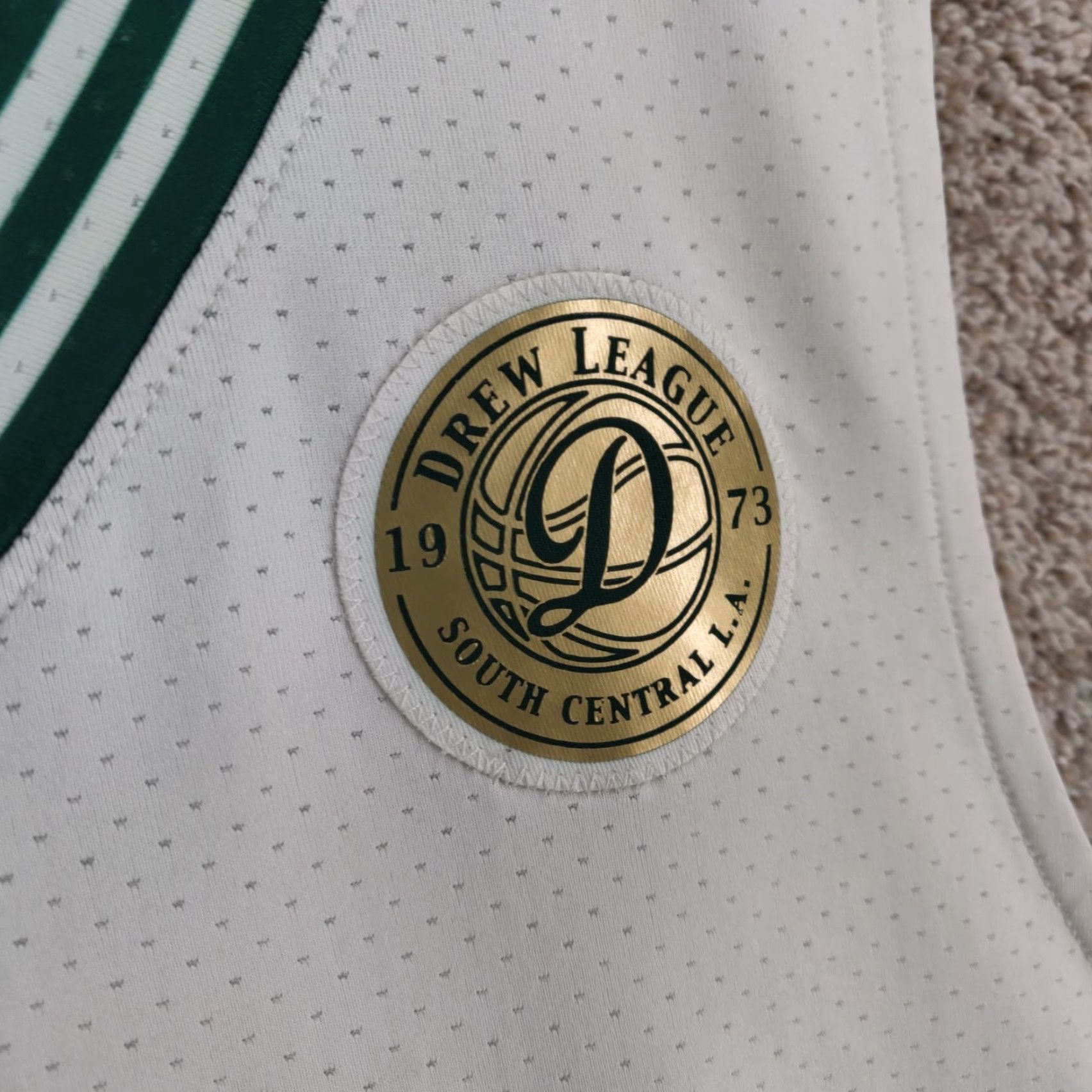 Adidas Adidas Drew League Jersey XL White Gold 7 South Central LA Rare 2023 50th Size US XL / EU 56 / 4 - 5 Thumbnail
