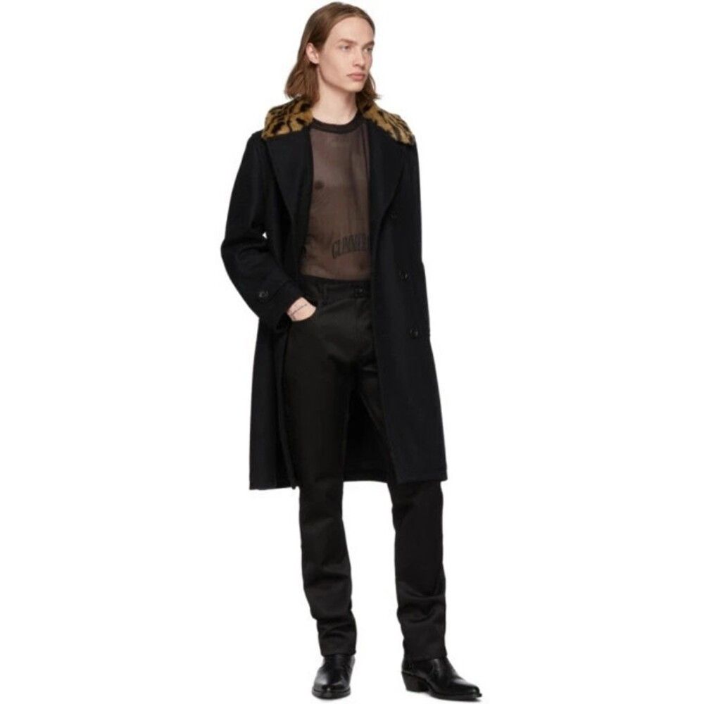 Yang Li Yang Li 5 Pocket Contrast Trousers Size 46 US 30 S Mens Bla Size US 30 / EU 46 - 3 Thumbnail