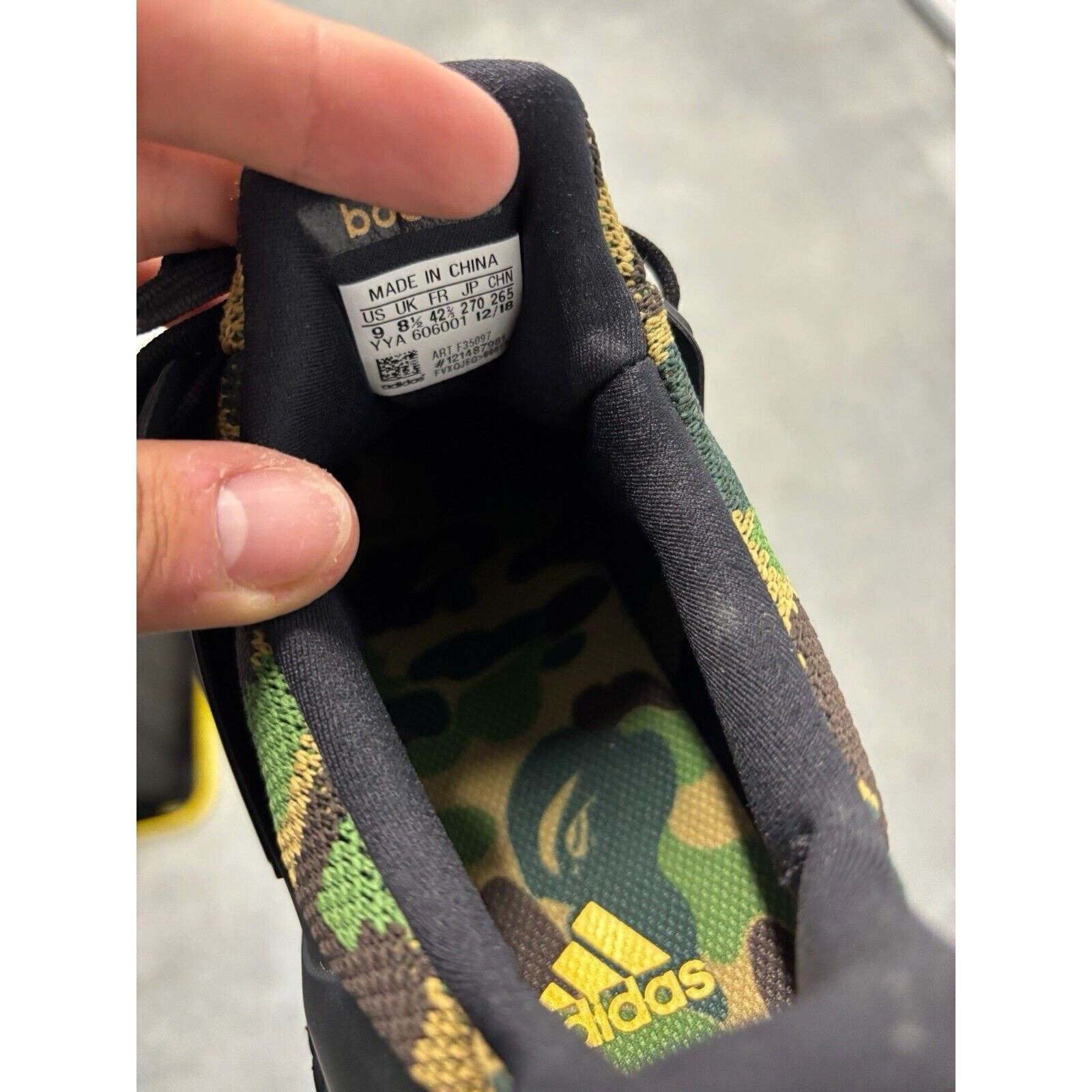 Adidas Size 9 adidas A Bathing Ape x UltraBoost Green Camo TRIED ON Size US 9 / EU 42 - 7 Thumbnail
