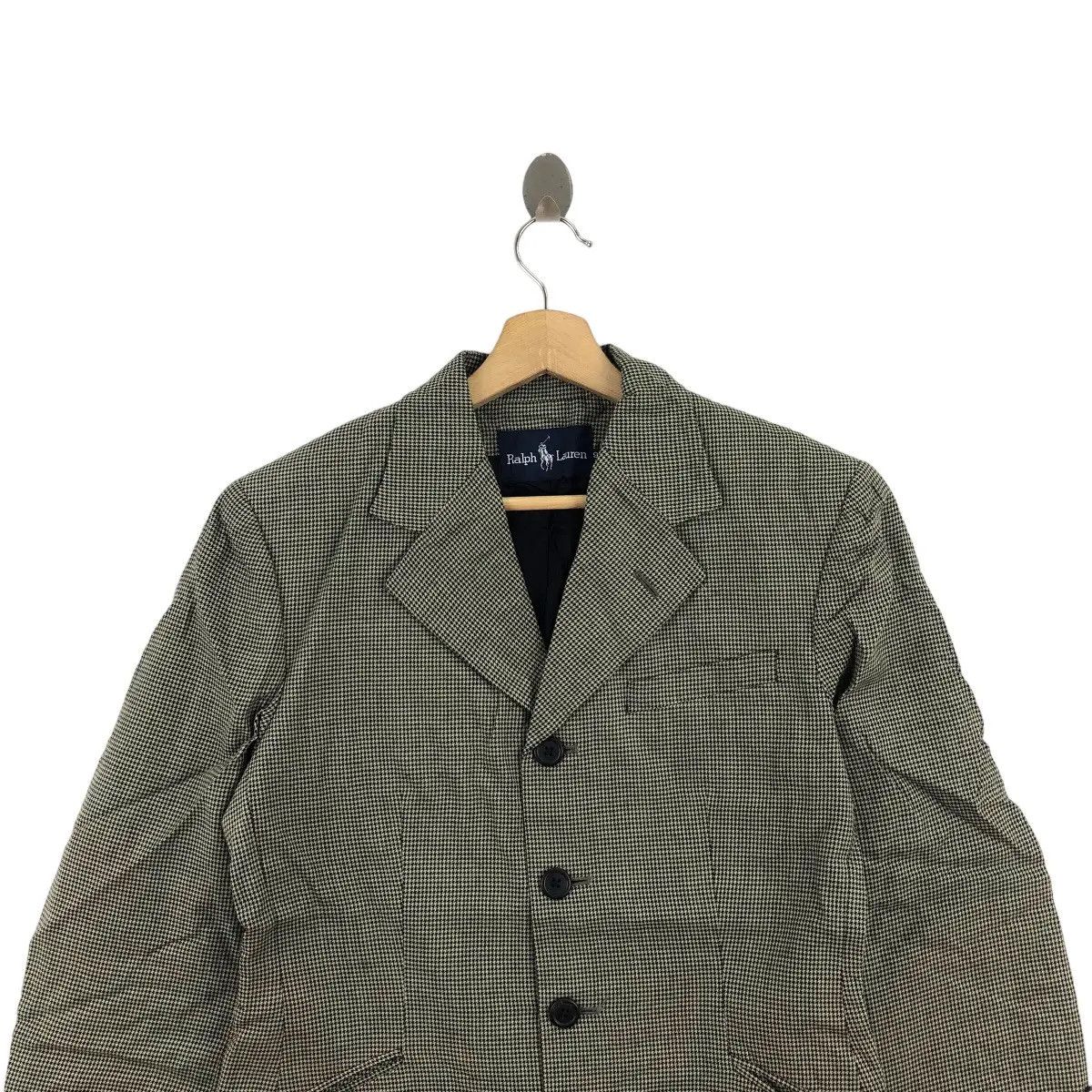 Polo Ralph Lauren Vintage RALPH LAUREN Houndstooth 4 Button Blazer Sport Coat Size US S / EU 44-46 / 1 - 7 Thumbnail