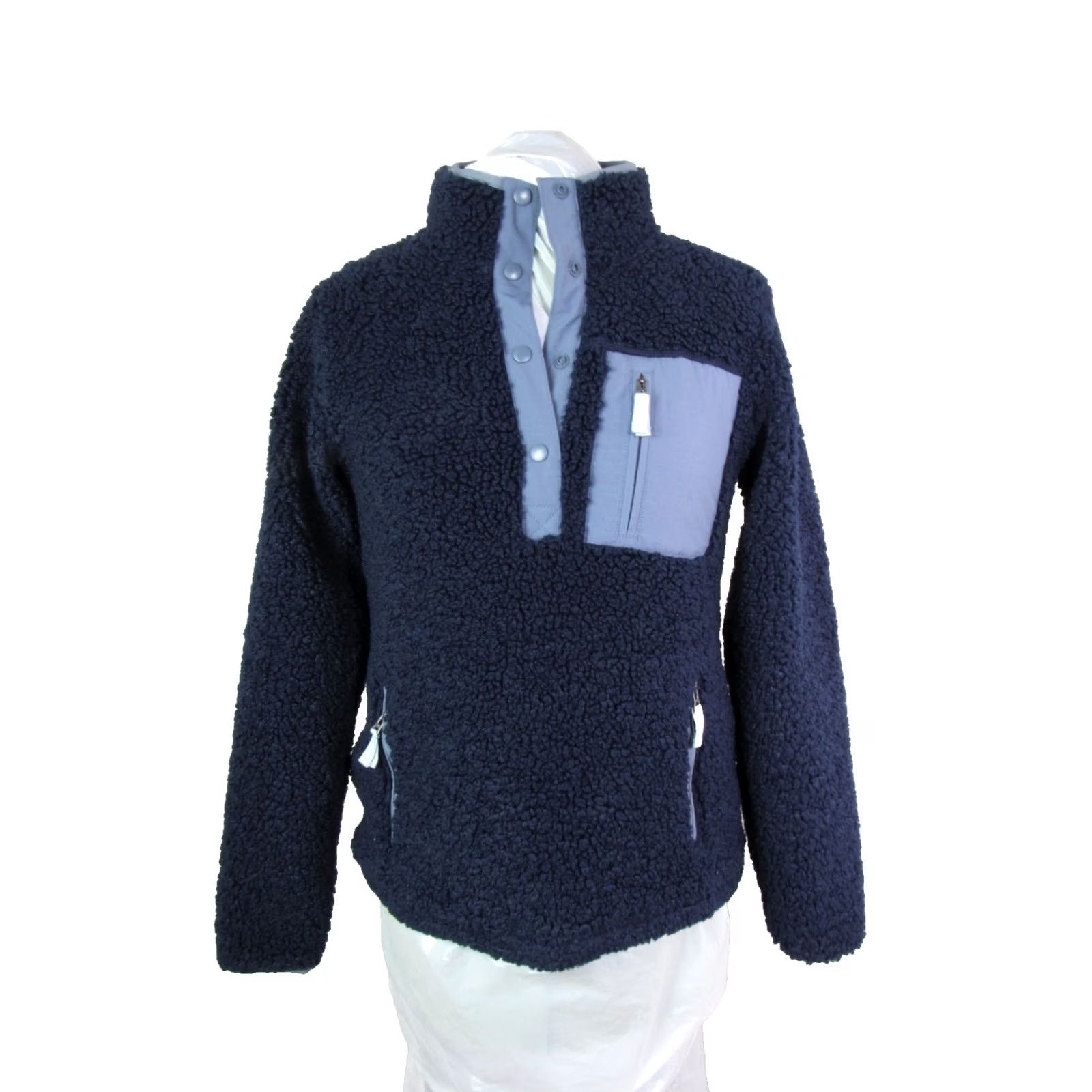Orvis ORVIS Jacket Shacket Navy Size Small Wool Polyester Quilted Fleece Lined 1/4 Snap Button Men’s Short Sleeve? Size US S / EU 44-46 / 1 - 2 Thumbnail