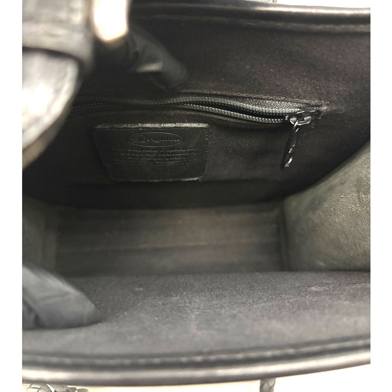 Brighton Vintage BRIGHTON Black Croc Embossed Leather Shoulder Bag Size ONE SIZE - 11 Thumbnail