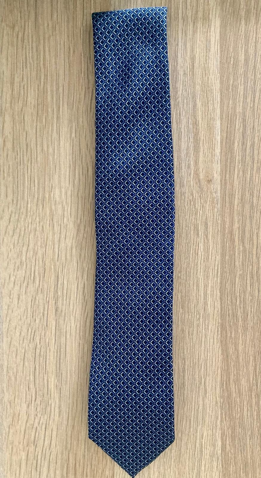 Ermenegildo Zegna Zegna Navy Blue Tie Size ONE SIZE - 5 Thumbnail