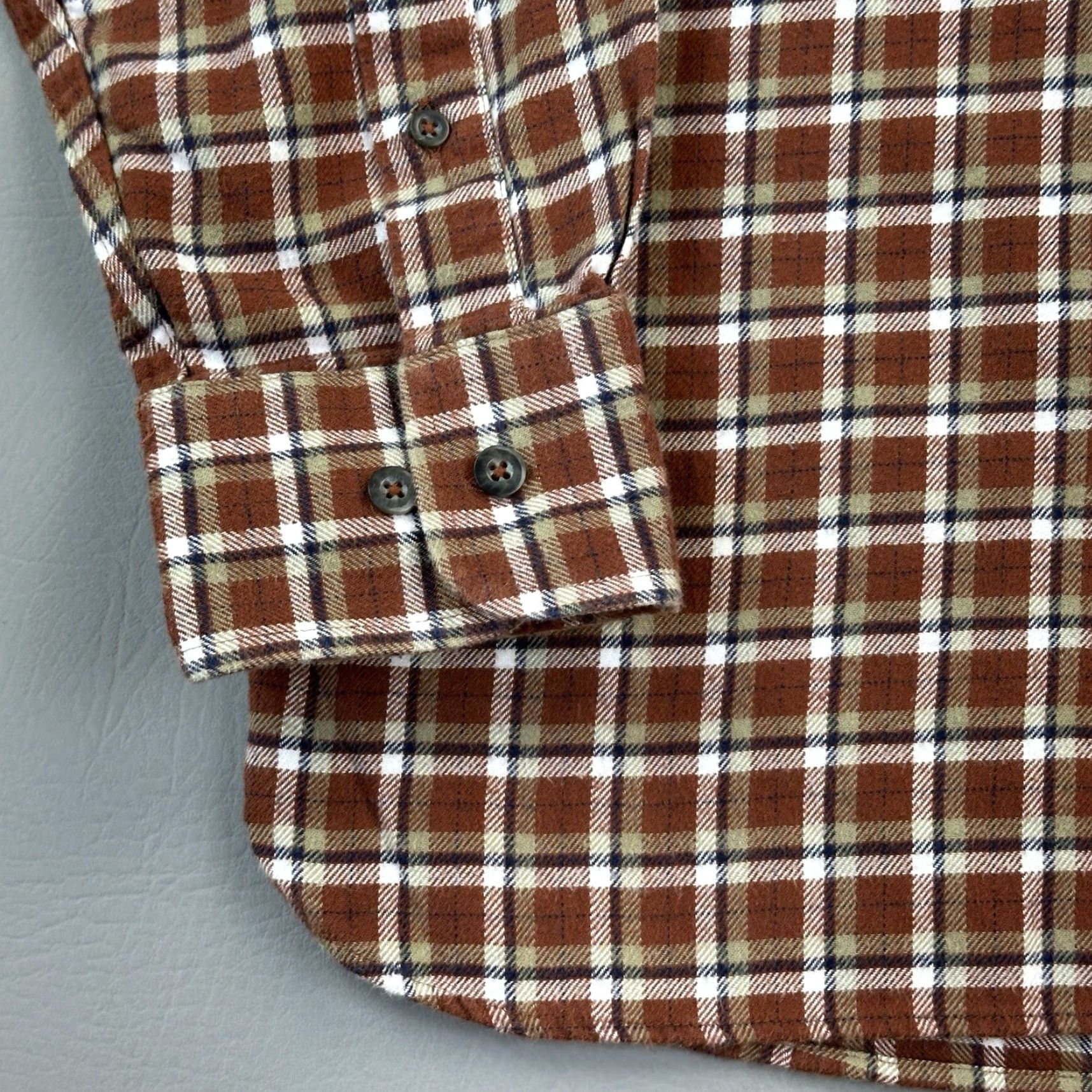 Vintage Fish Hippie Shirt Mens Large Brown Plaid Flannel Long Sleeve Button Down Preppy Shirt Mens Large Brown Plaid Flannel Long Sleeve Button-Down Size US L / EU 52-54 / 3 - 3 Thumbnail