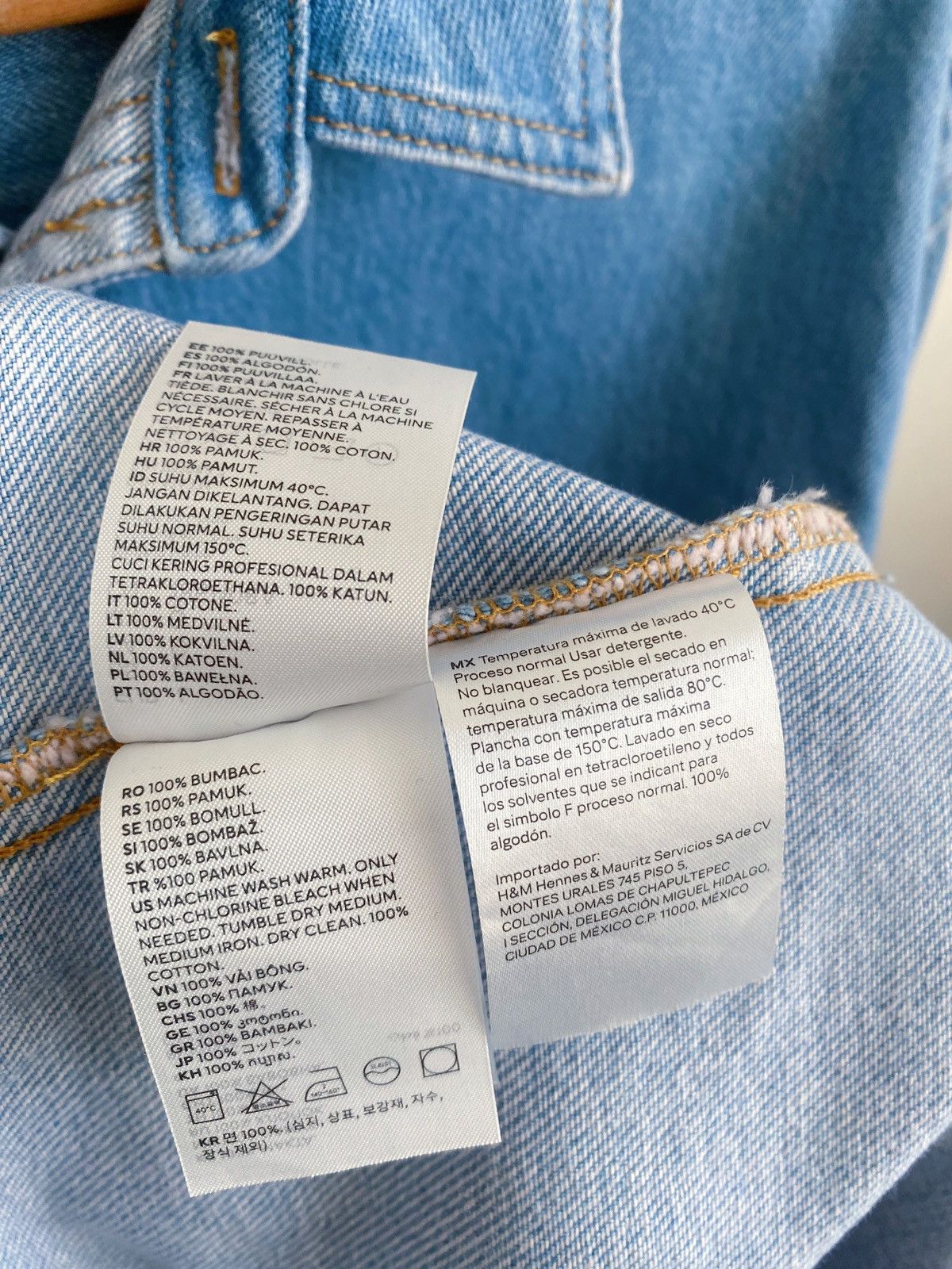 H&M × Mugler × Thierry Mugler Mugler x H&M Light Denim Shirt Size L Size US L / EU 52-54 / 3 - 10 Thumbnail