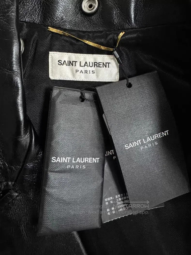 Saint Laurent Paris Saint Laurent Paris Cracked Oil Cowhide Multi-Zip L01 Leat Size XS / US 0-2 / IT 36-38 - 5 Thumbnail
