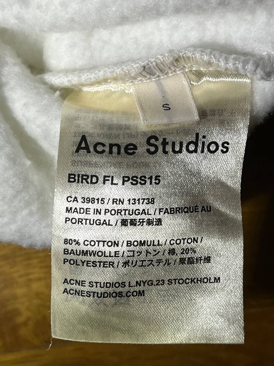 Acne Studios Acne Studios Bird FL cropped side zip sweatshirt Size S / US 4 / IT 40 - 7 Thumbnail
