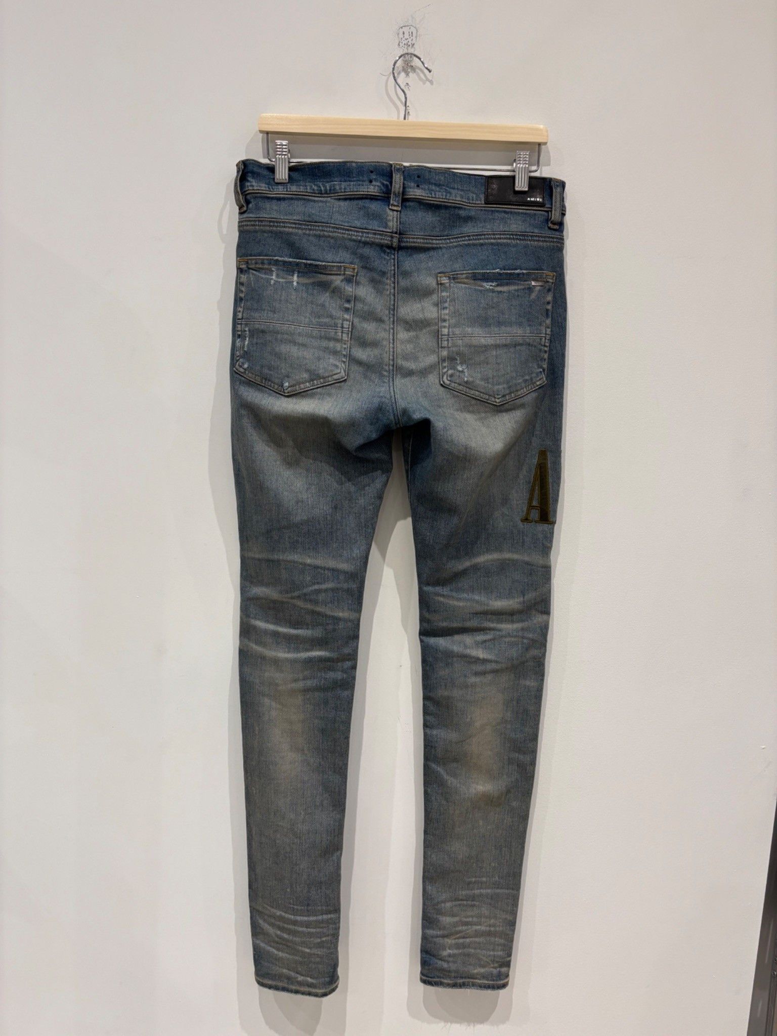 Amiri Amiri Camo Applique Denim Jeans Clay Indigo Size US 32 / EU 48 - 3 Thumbnail