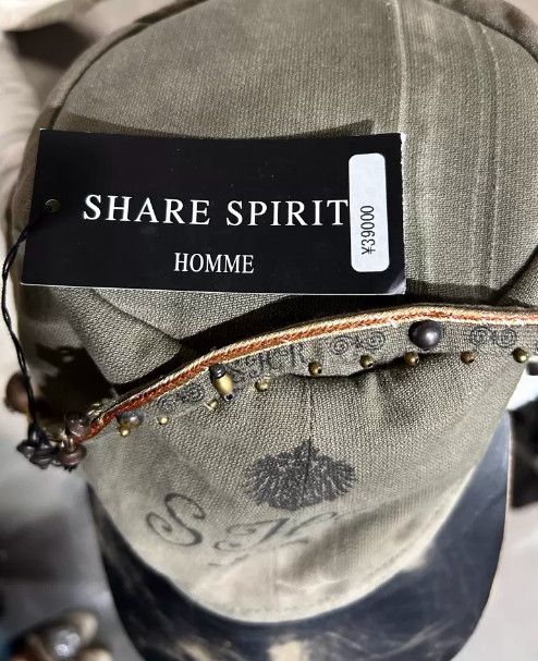 Share Spirit Homme Share Spirit Early Beaded Patchwork Leather Military Cap Size ONE SIZE - 8 Thumbnail
